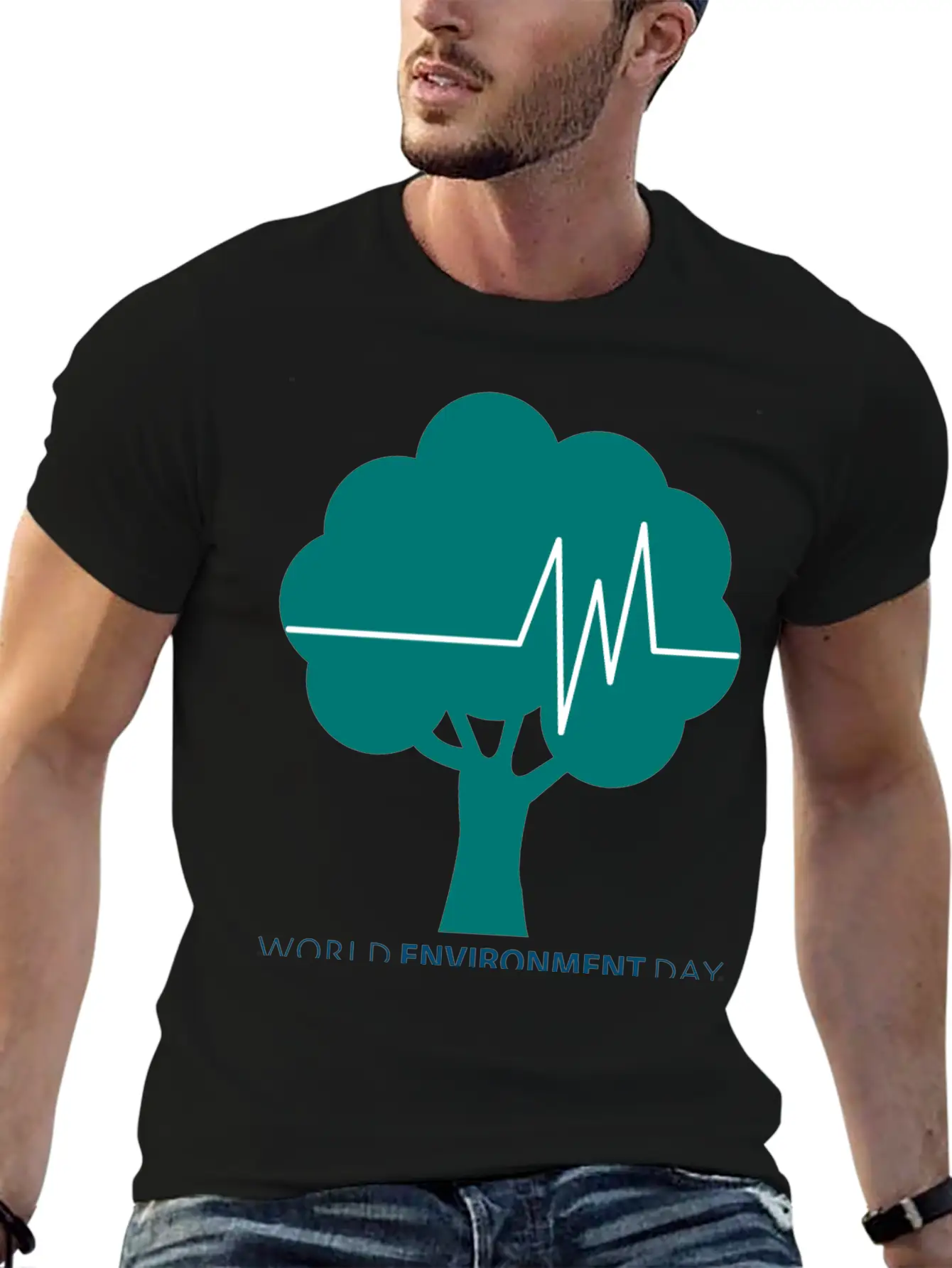 World Environment Day Working Together To Protect Lightweight Cotton T-Shirt – Daily Comfort Graphic Shirt