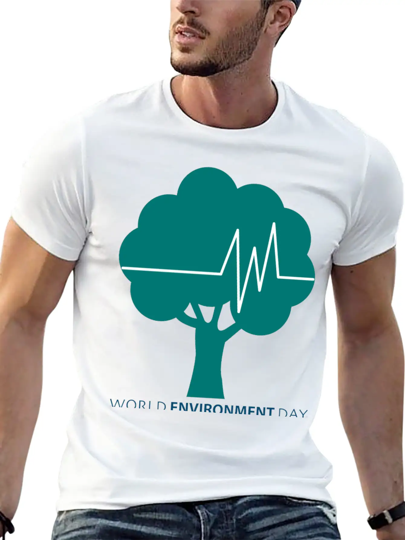 World Environment Day Working Together To Protect Lightweight Cotton T-Shirt – Daily Comfort Graphic Shirt