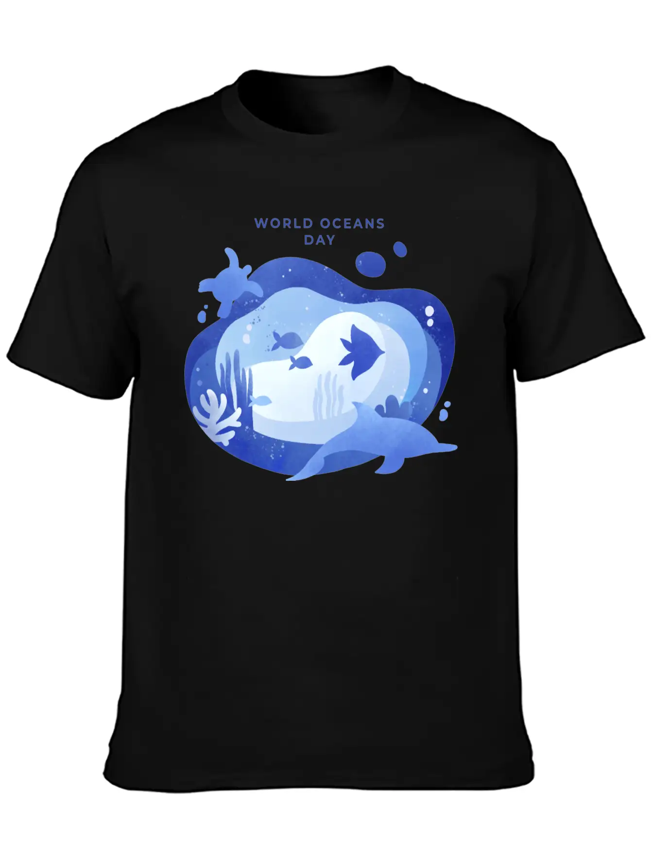 World Oceans Day Basic Graphic T-Shirt – Daily Comfort In Soft Cotton