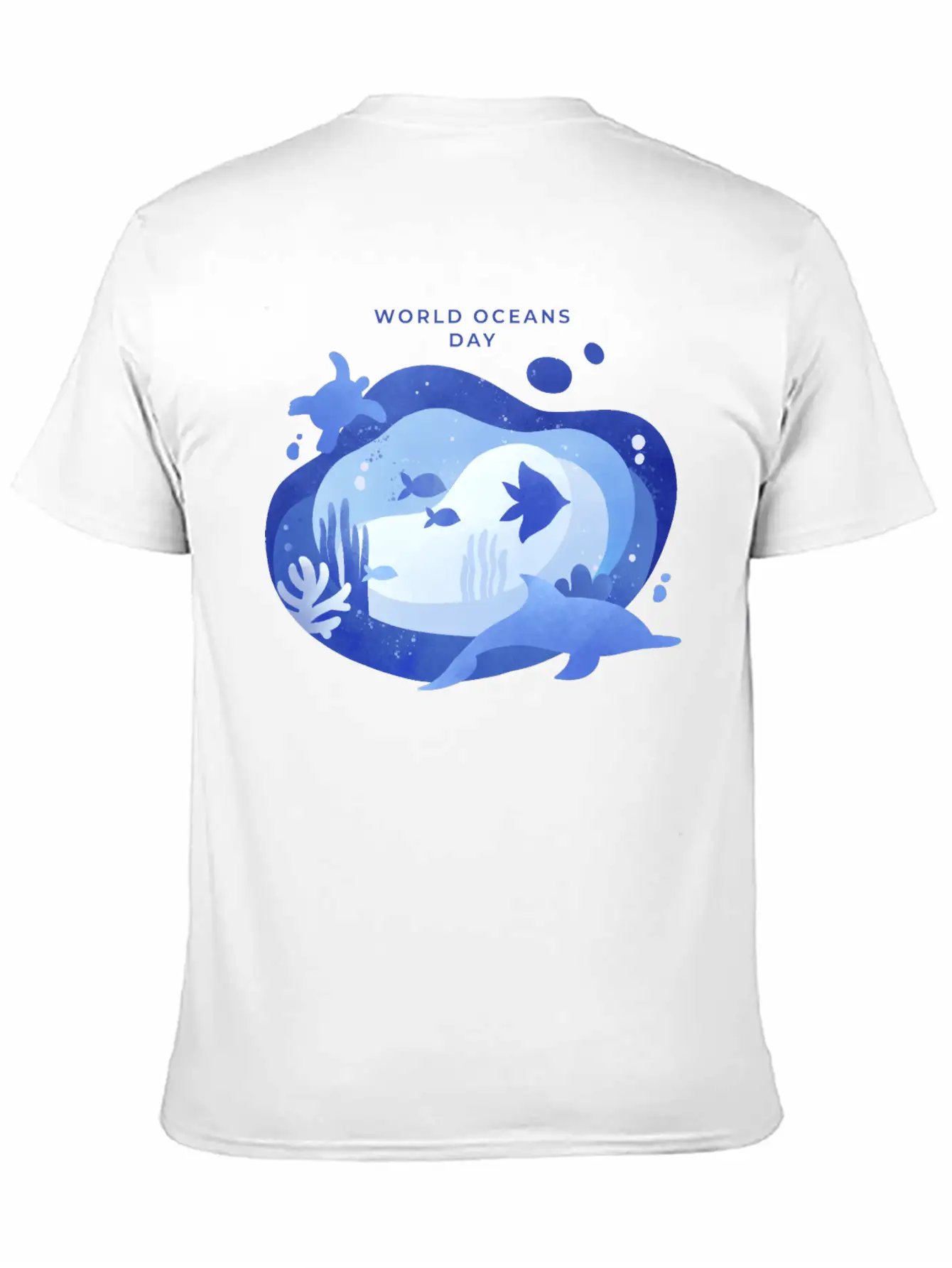 World Oceans Day Basic Graphic T-Shirt – Daily Comfort In Soft Cotton