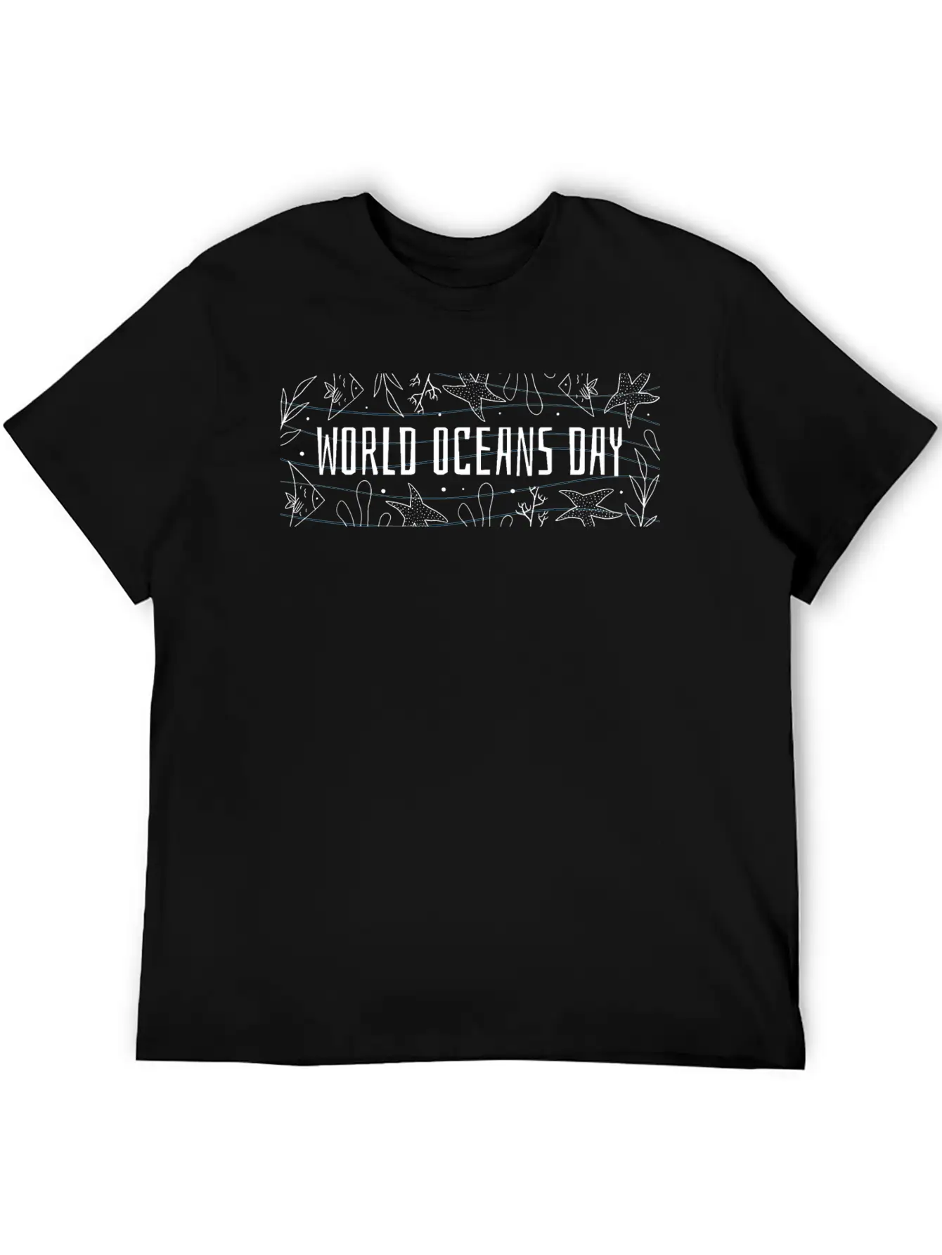 World Oceans Day Unisex Casual T-Shirt – Clean Design For Daily Comfort