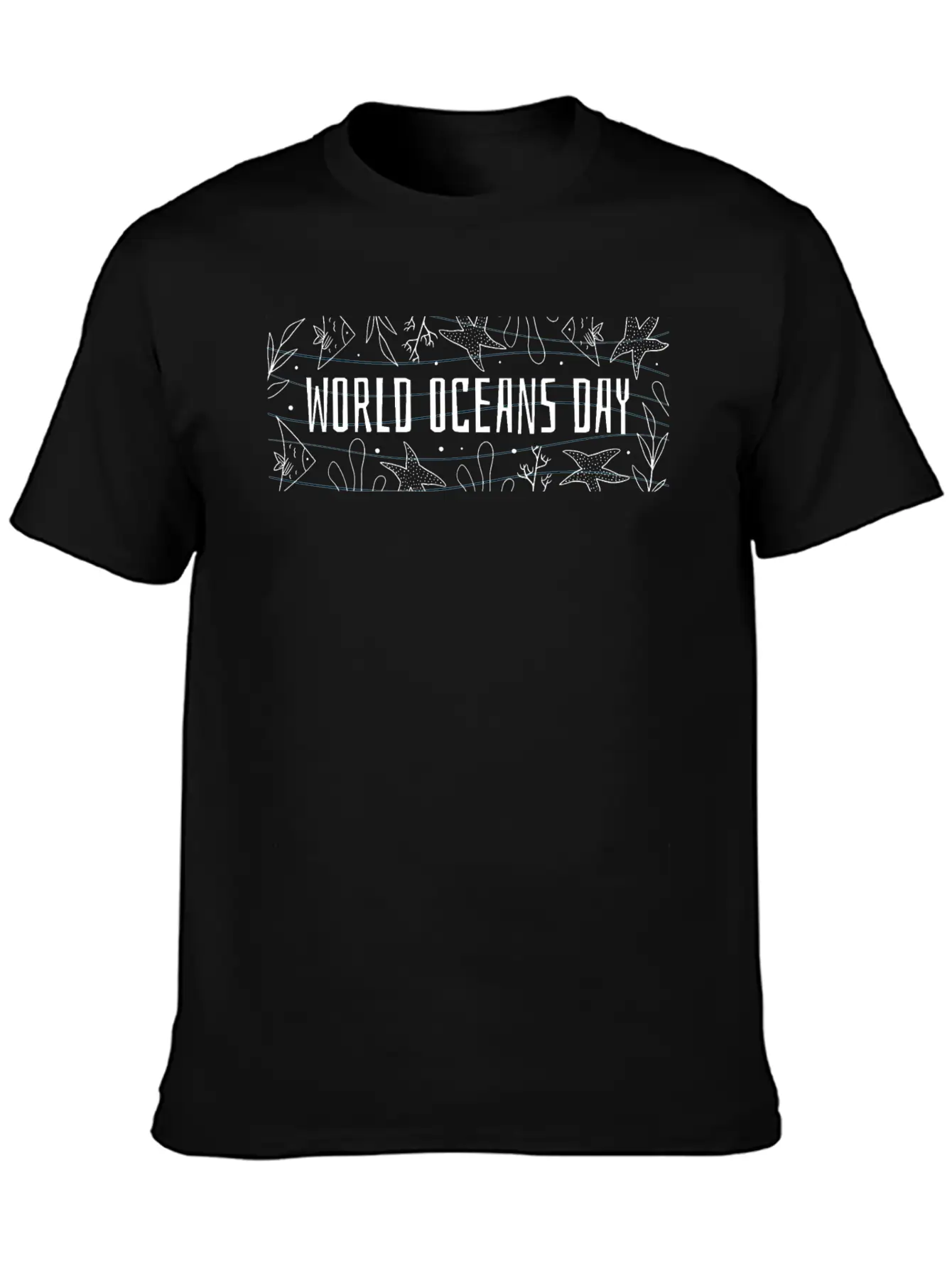 World Oceans Day Unisex Casual T-Shirt – Clean Design For Daily Comfort