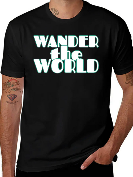 World Traveler. Travel. Traveling Relaxed Everyday Tee – Lightweight And Durable Cotton