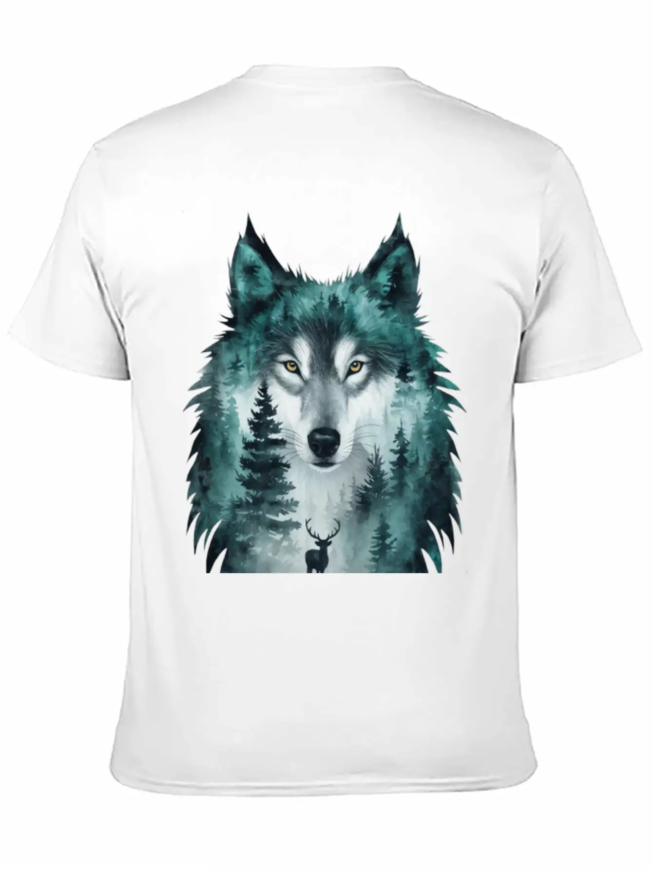World Wildlife Day Wolf And Deer Modern Fit Casual T-Shirt – Clean And Versatile Design