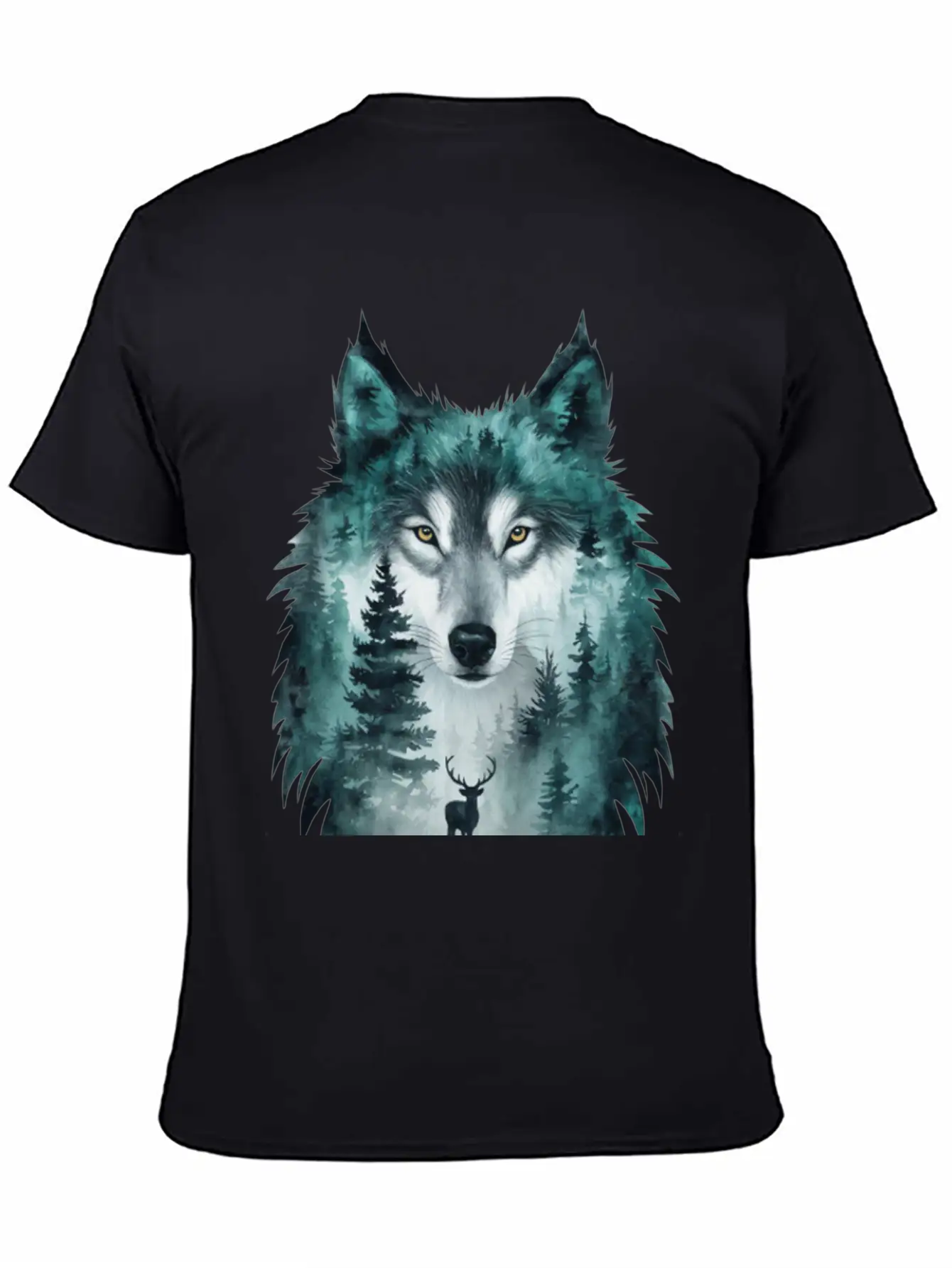 World Wildlife Day Wolf And Deer Modern Fit Casual T-Shirt – Clean And Versatile Design