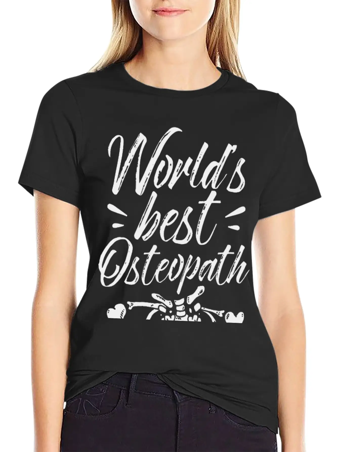 World's Best Osteopath Job Osteopathy Osteopaths Modern Fit Casual T-Shirt – Clean And Versatile Design