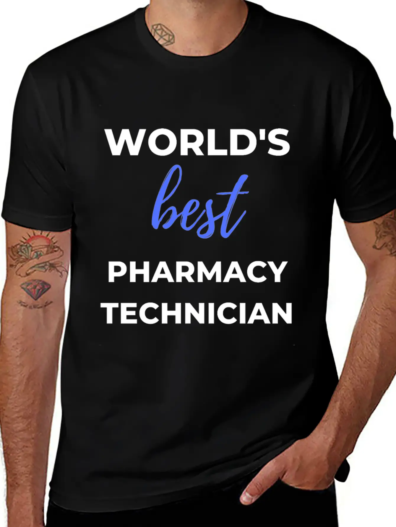 World's Best Pharmacy Technician Lightweight Cotton T-Shirt – Daily Comfort Graphic Shirt