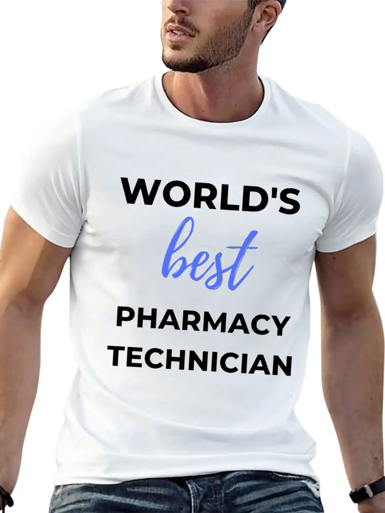 World's Best Pharmacy Technician Lightweight Cotton T-Shirt – Daily Comfort Graphic Shirt