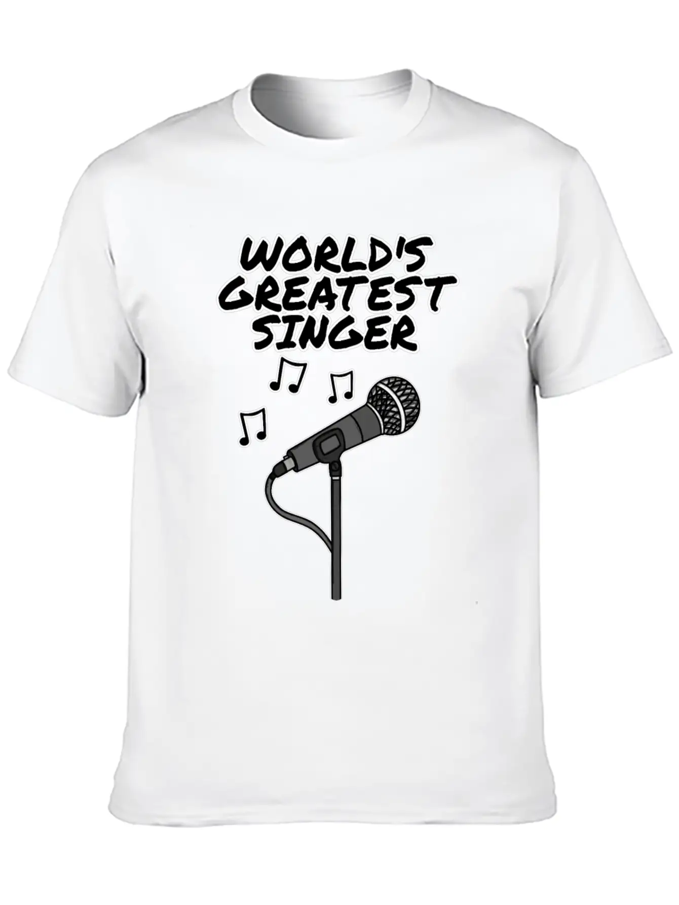 World's Greatest Singer, Singing Teacher Musician Lightweight Cotton T-Shirt – Daily Comfort Graphic Shirt