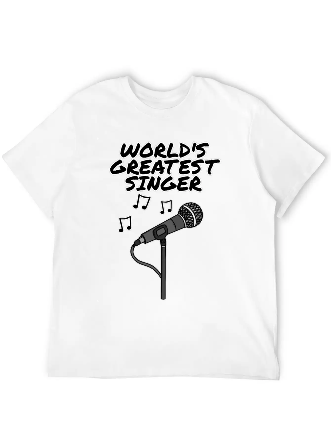 World's Greatest Singer, Singing Teacher Musician Lightweight Cotton T-Shirt – Daily Comfort Graphic Shirt