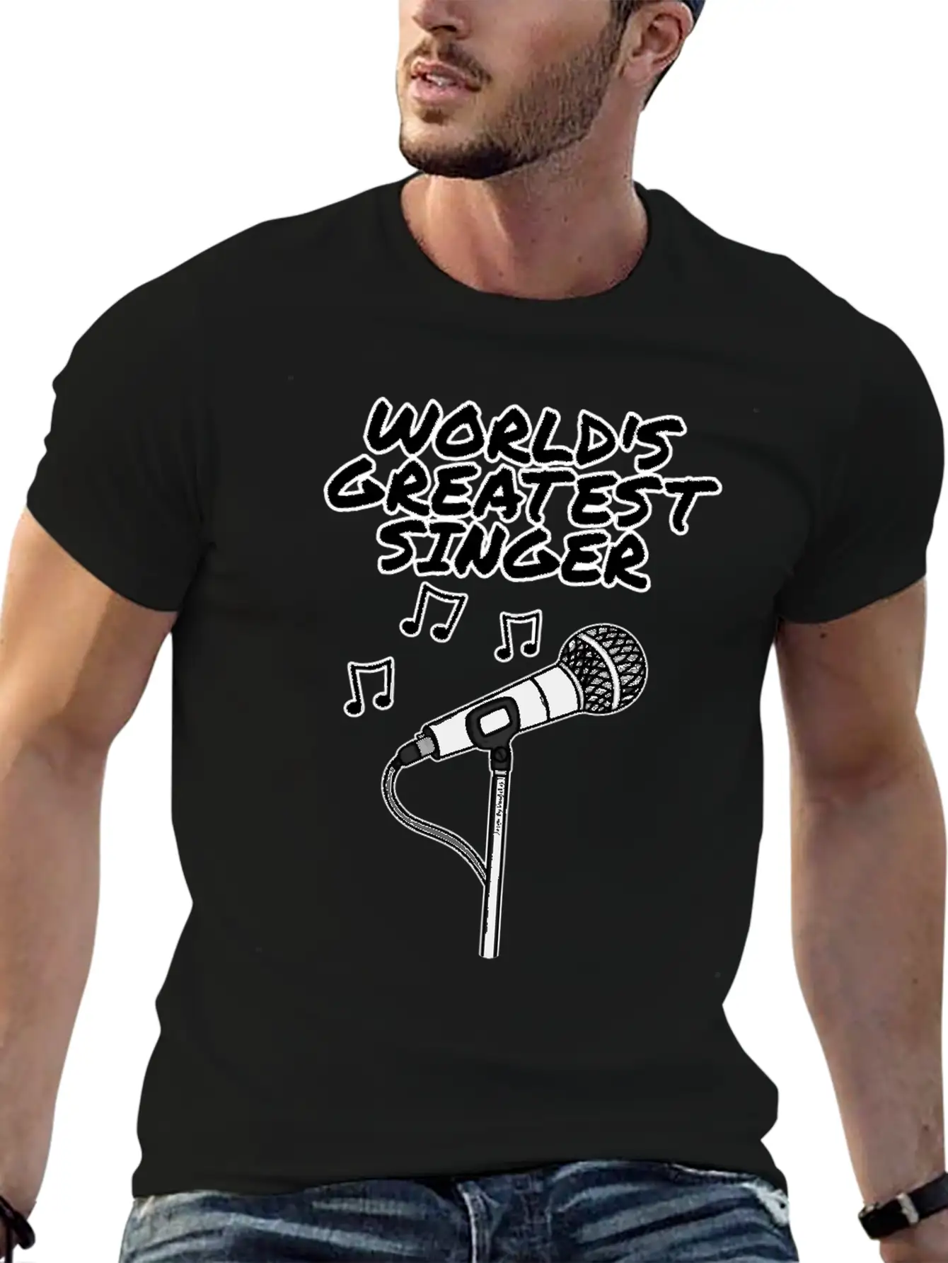 World's Greatest Singer, Singing Teacher Musician Lightweight Cotton T-Shirt – Daily Comfort Graphic Shirt