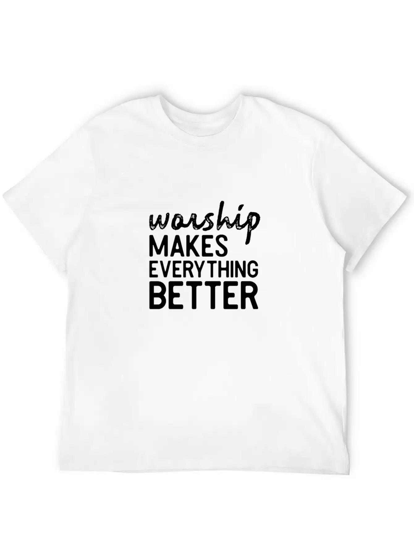 Worship Better Music Bible Jesus Shirt Gift Lightweight Cotton T-Shirt – Daily Comfort Graphic Shirt