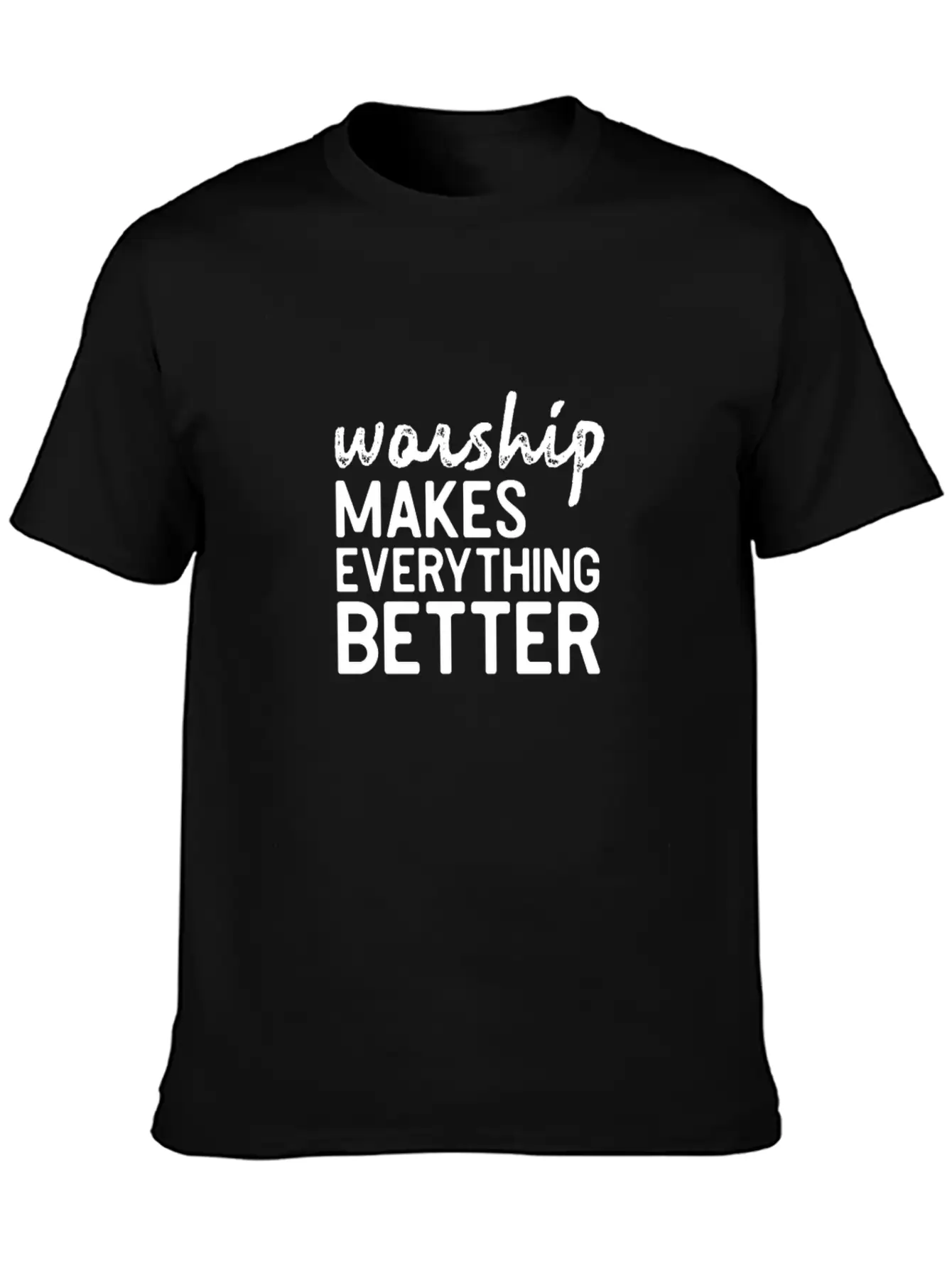 Worship Better Music Bible Jesus Shirt Gift Lightweight Cotton T-Shirt – Daily Comfort Graphic Shirt