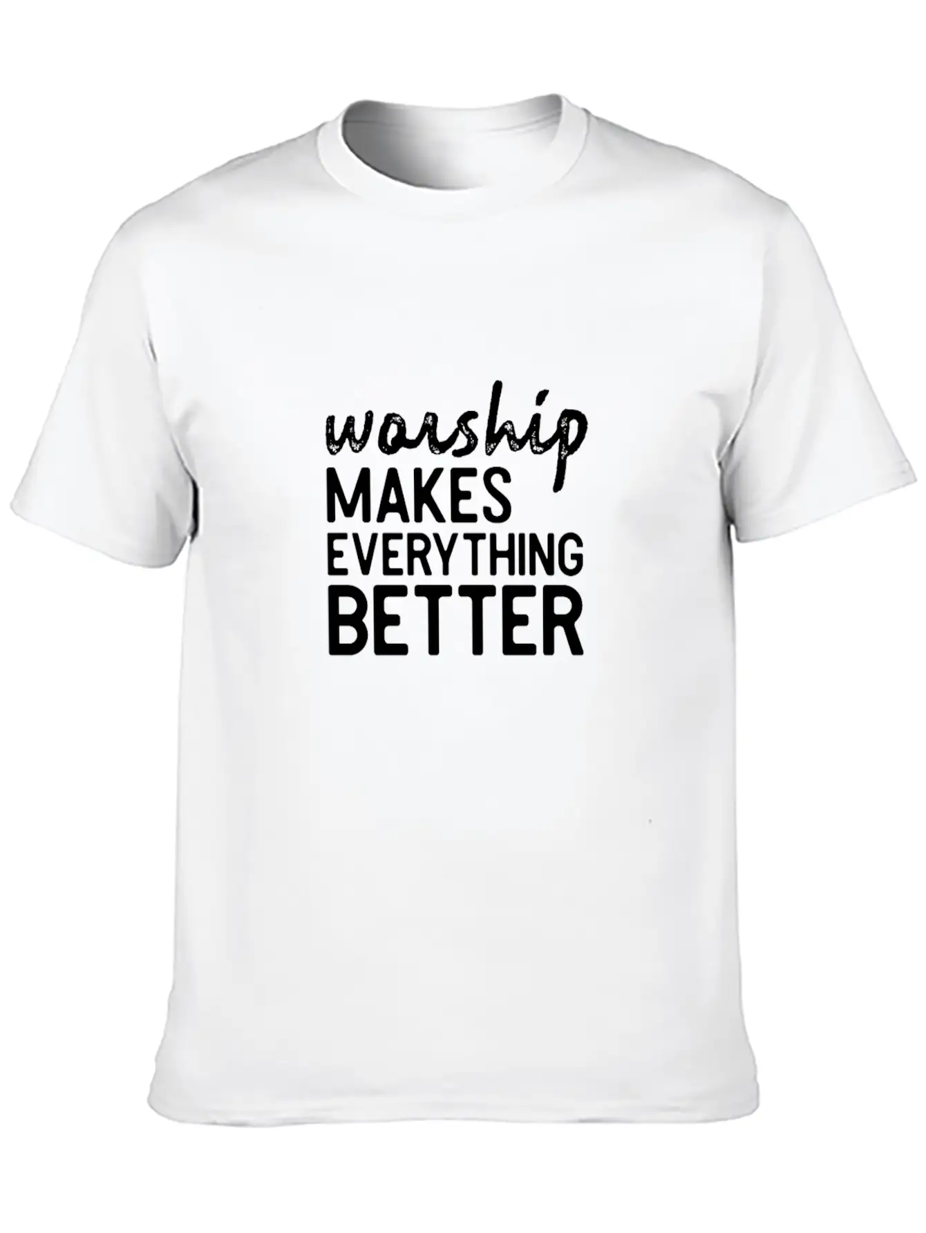 Worship Better Music Bible Jesus Shirt Gift Lightweight Cotton T-Shirt – Daily Comfort Graphic Shirt