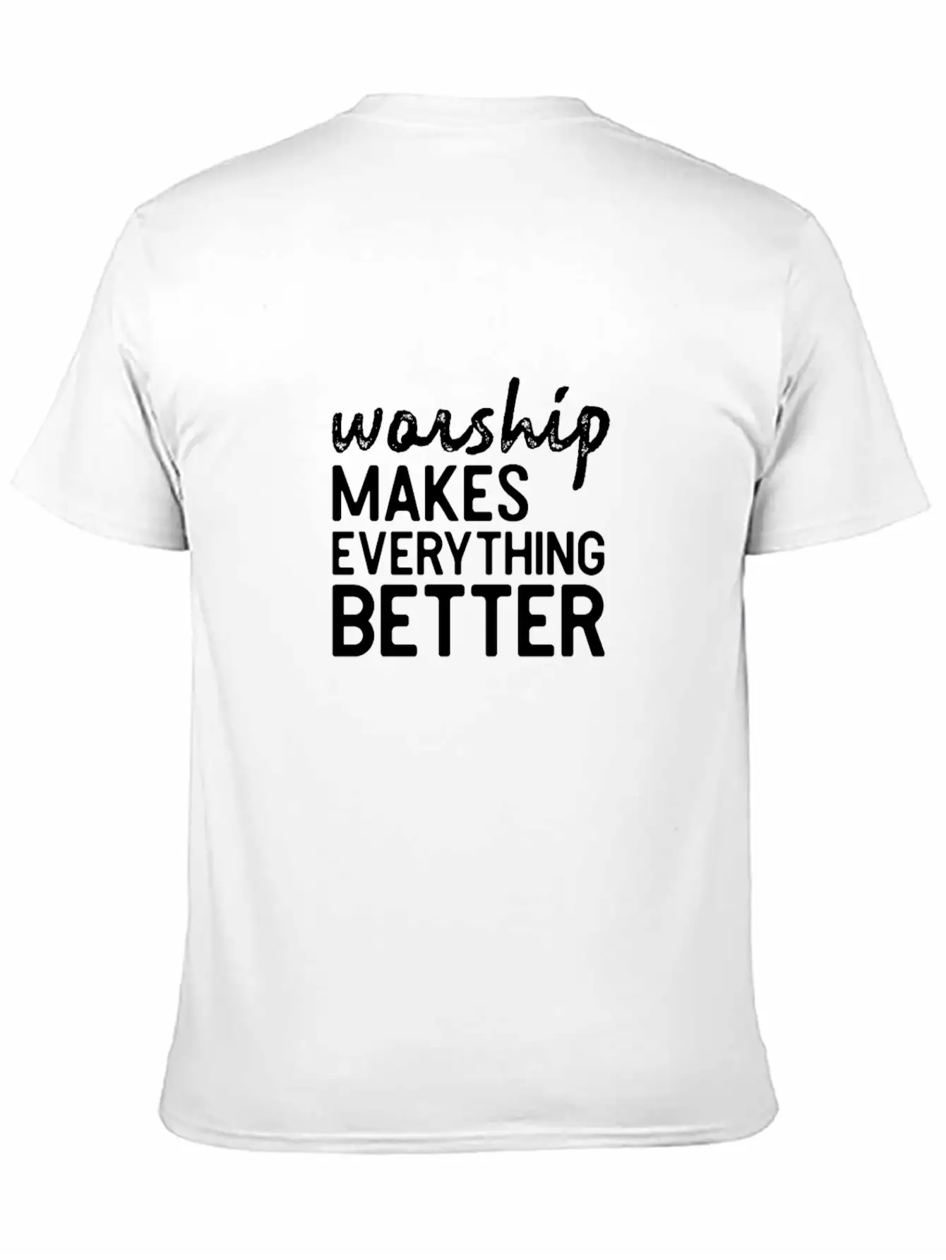 Worship Better Music Bible Jesus Shirt Gift Lightweight Cotton T-Shirt – Daily Comfort Graphic Shirt