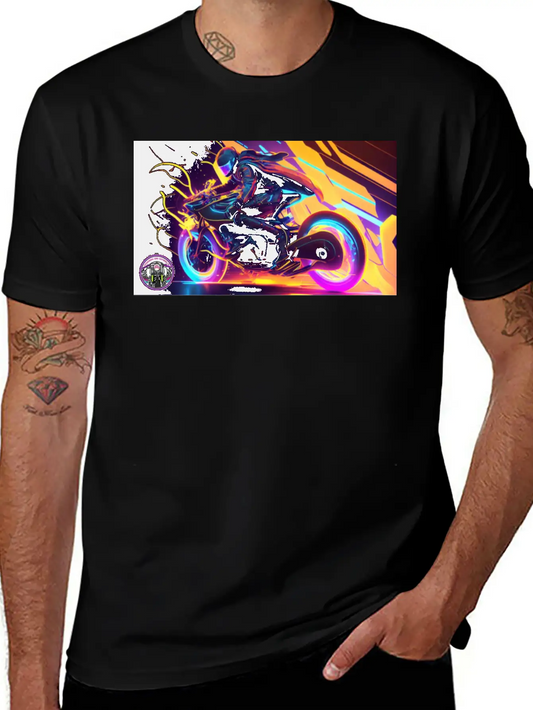 WoW Neon Chic Line Basic Graphic T-Shirt – Daily Comfort In Soft Cotton