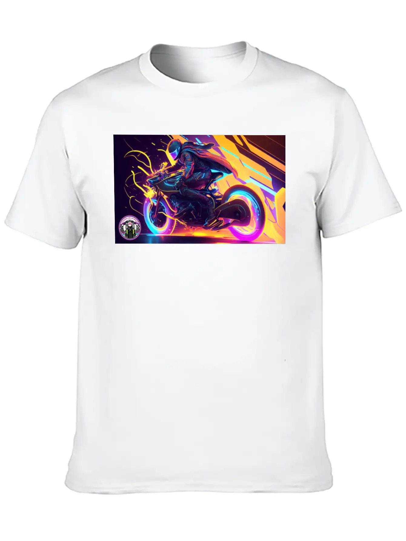 WoW Neon Chic Line Basic Graphic T-Shirt – Daily Comfort In Soft Cotton