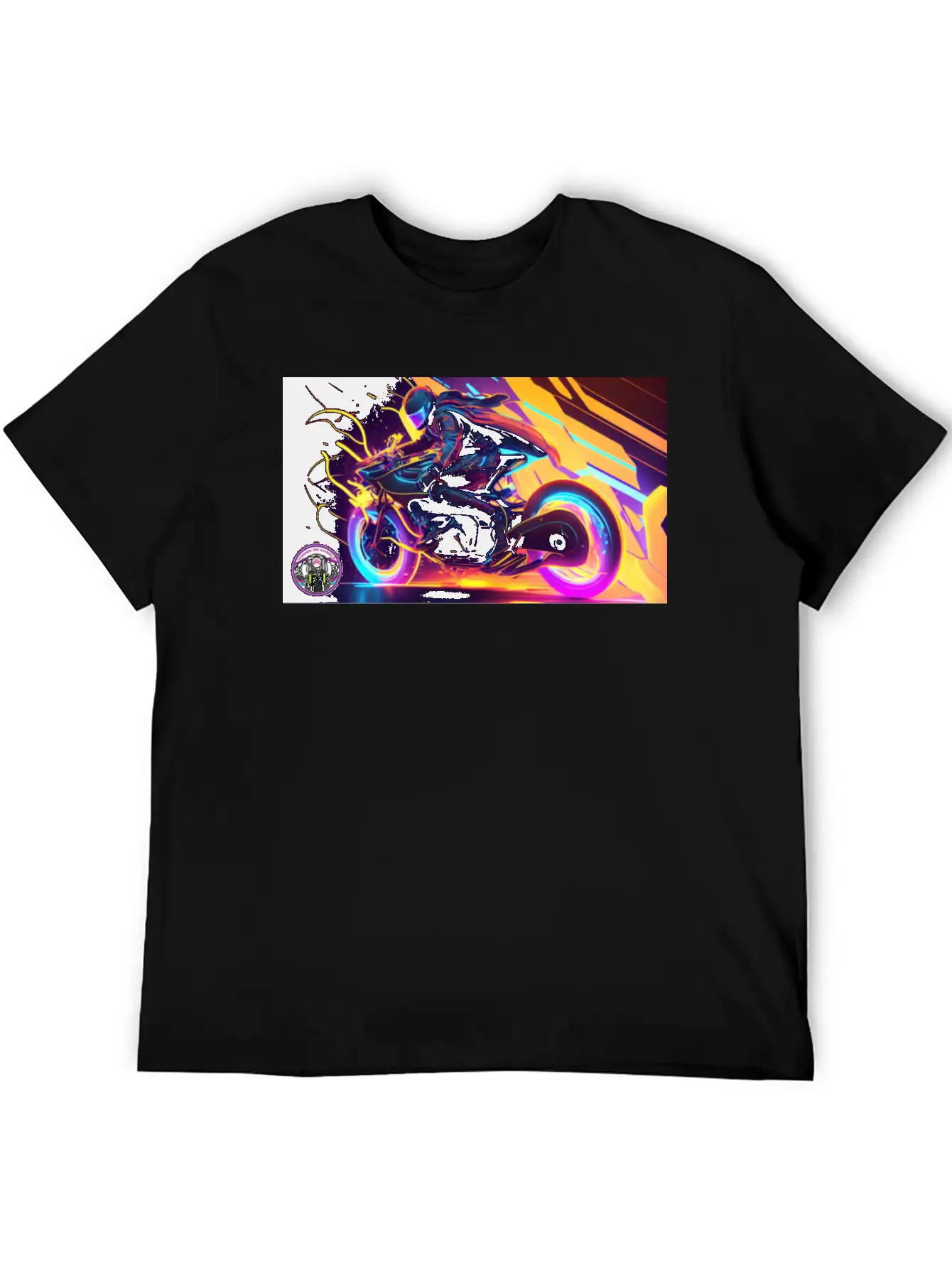 WoW Neon Chic Line Basic Graphic T-Shirt – Daily Comfort In Soft Cotton