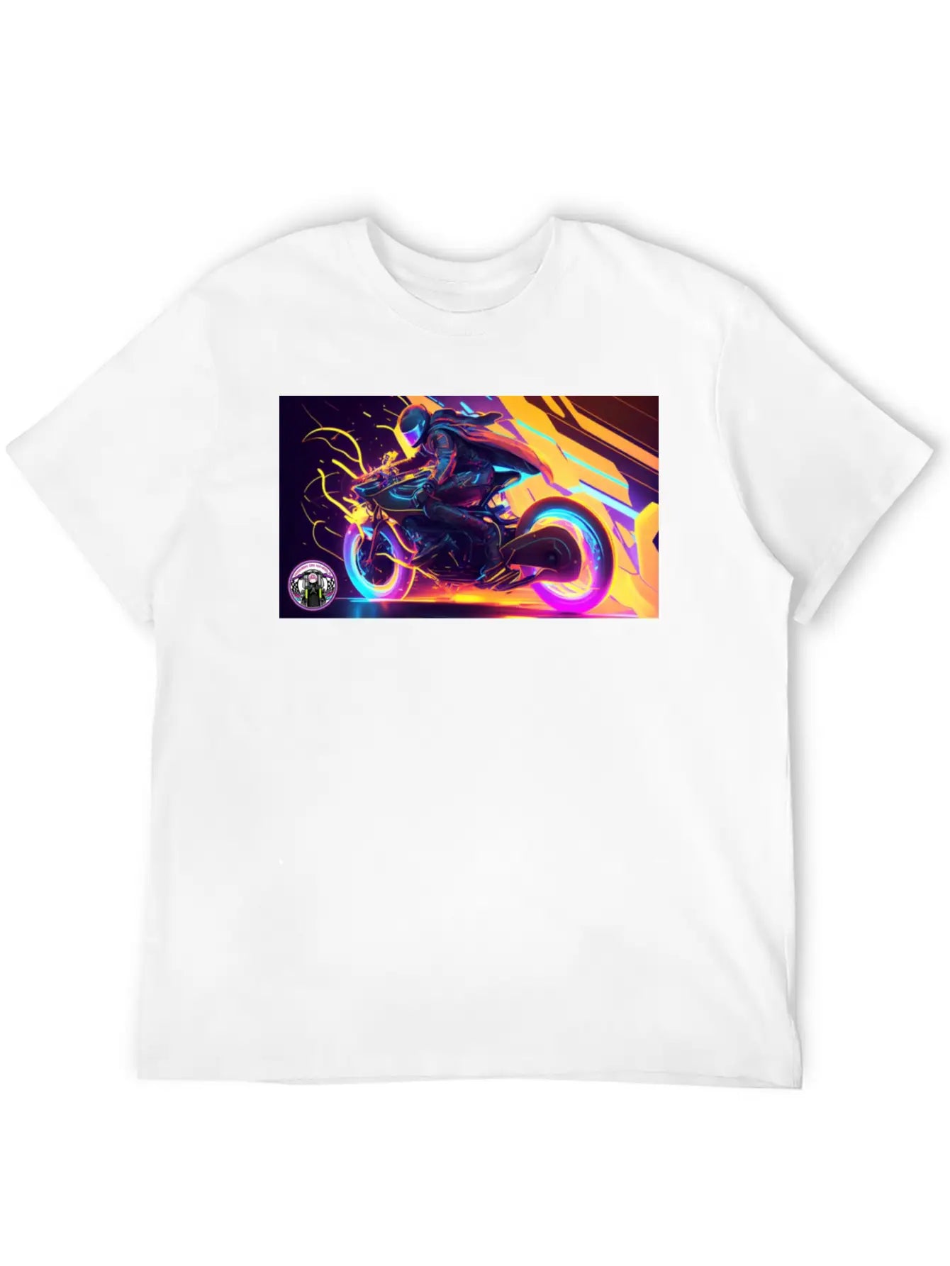 WoW Neon Chic Line Basic Graphic T-Shirt – Daily Comfort In Soft Cotton