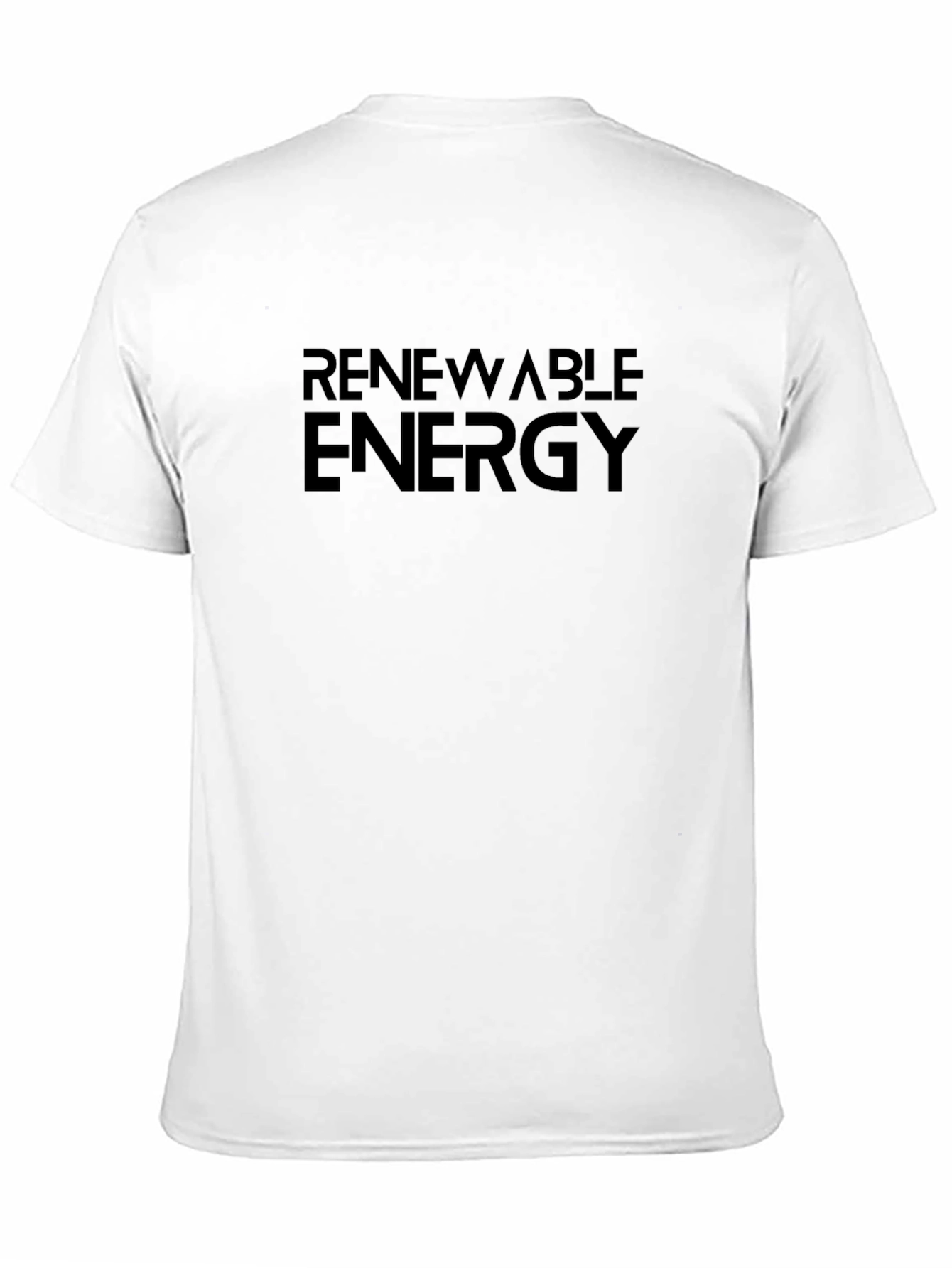 Renewable Energy Black T-Shirt - Sustainable Style