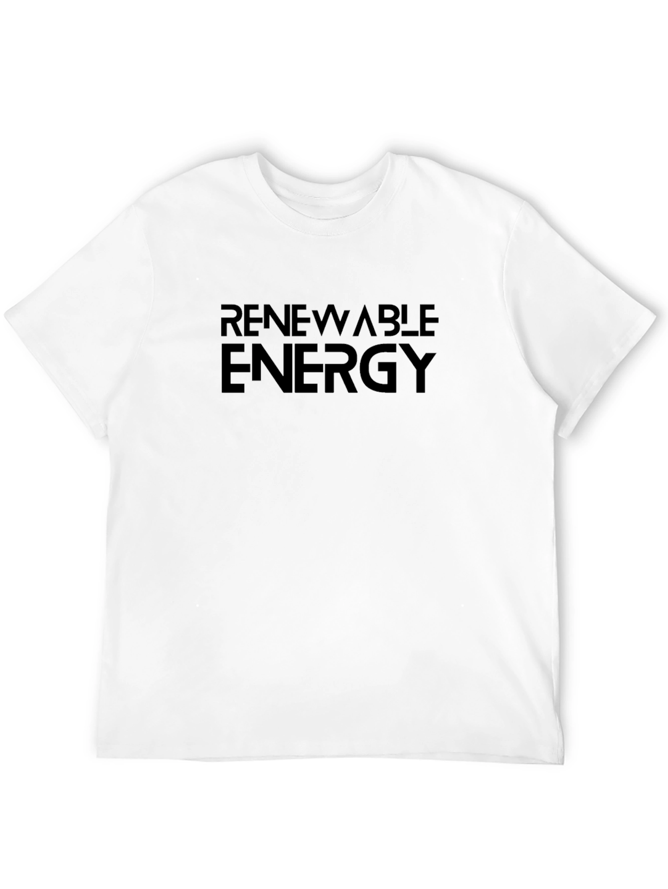 Renewable Energy Black T-Shirt - Sustainable Style
