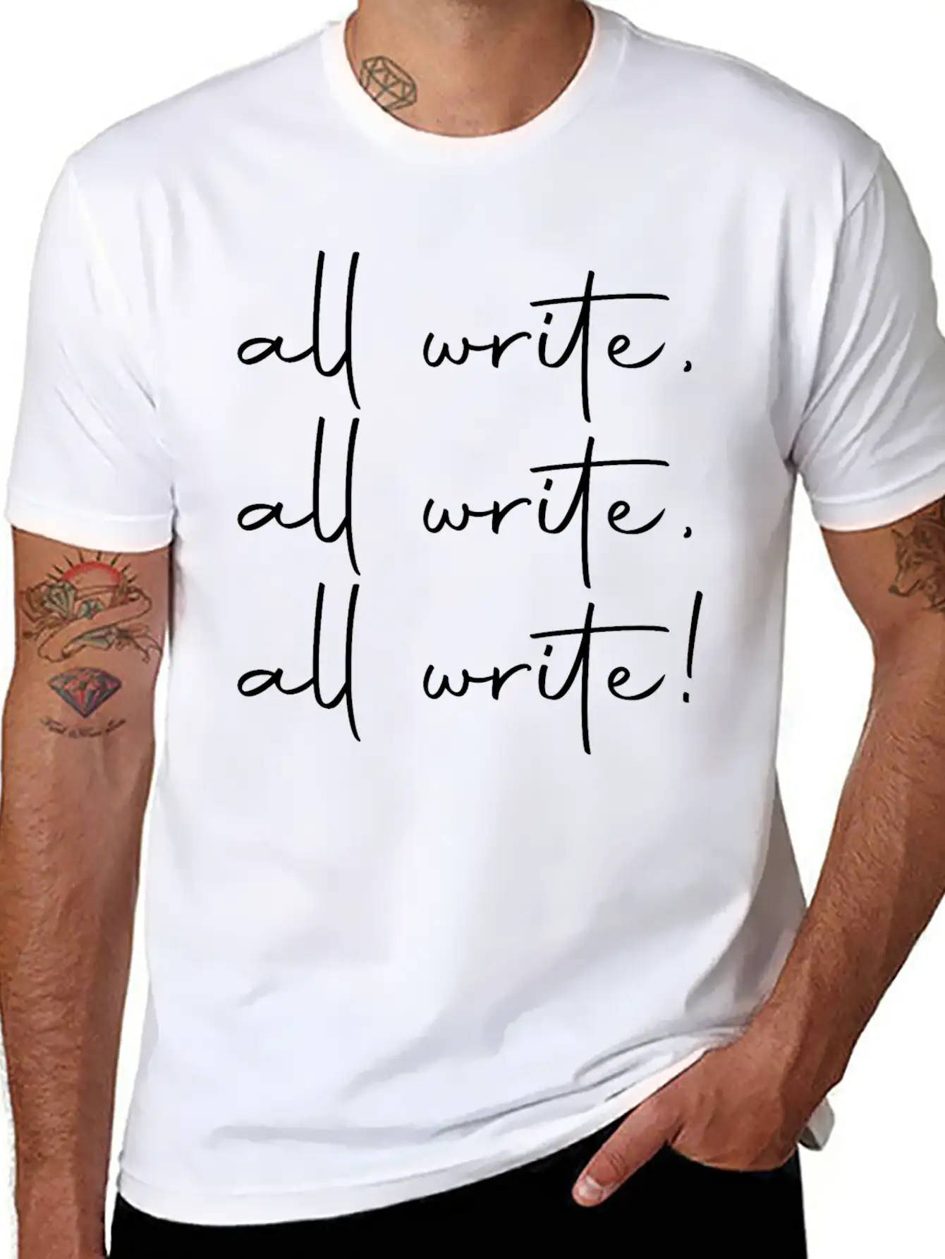 Writer Journalist Gift Book Lover Writing Reading Basic Graphic T-Shirt – Daily Comfort In Soft Cotton