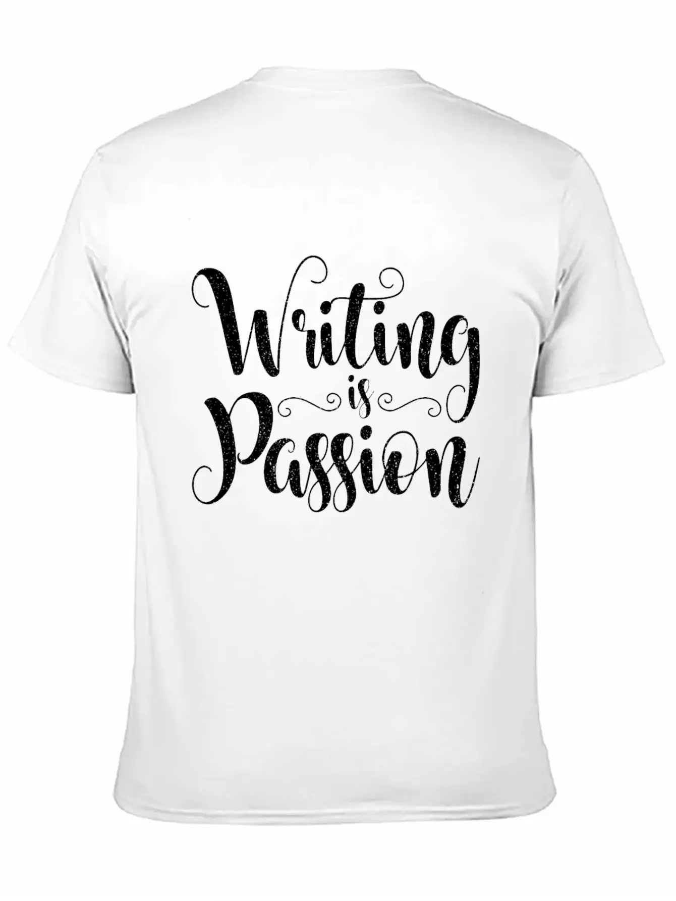 Writing Is Passion Writer Author Book Novel Gift Basic Graphic T-Shirt – Daily Comfort In Soft Cotton