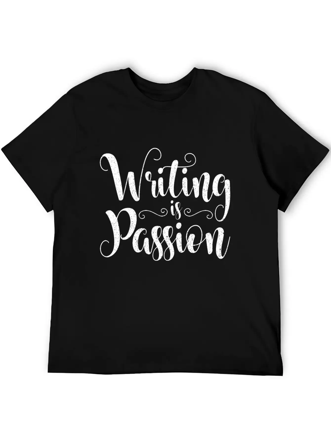 Writing Is Passion Writer Author Book Novel Gift Basic Graphic T-Shirt – Daily Comfort In Soft Cotton