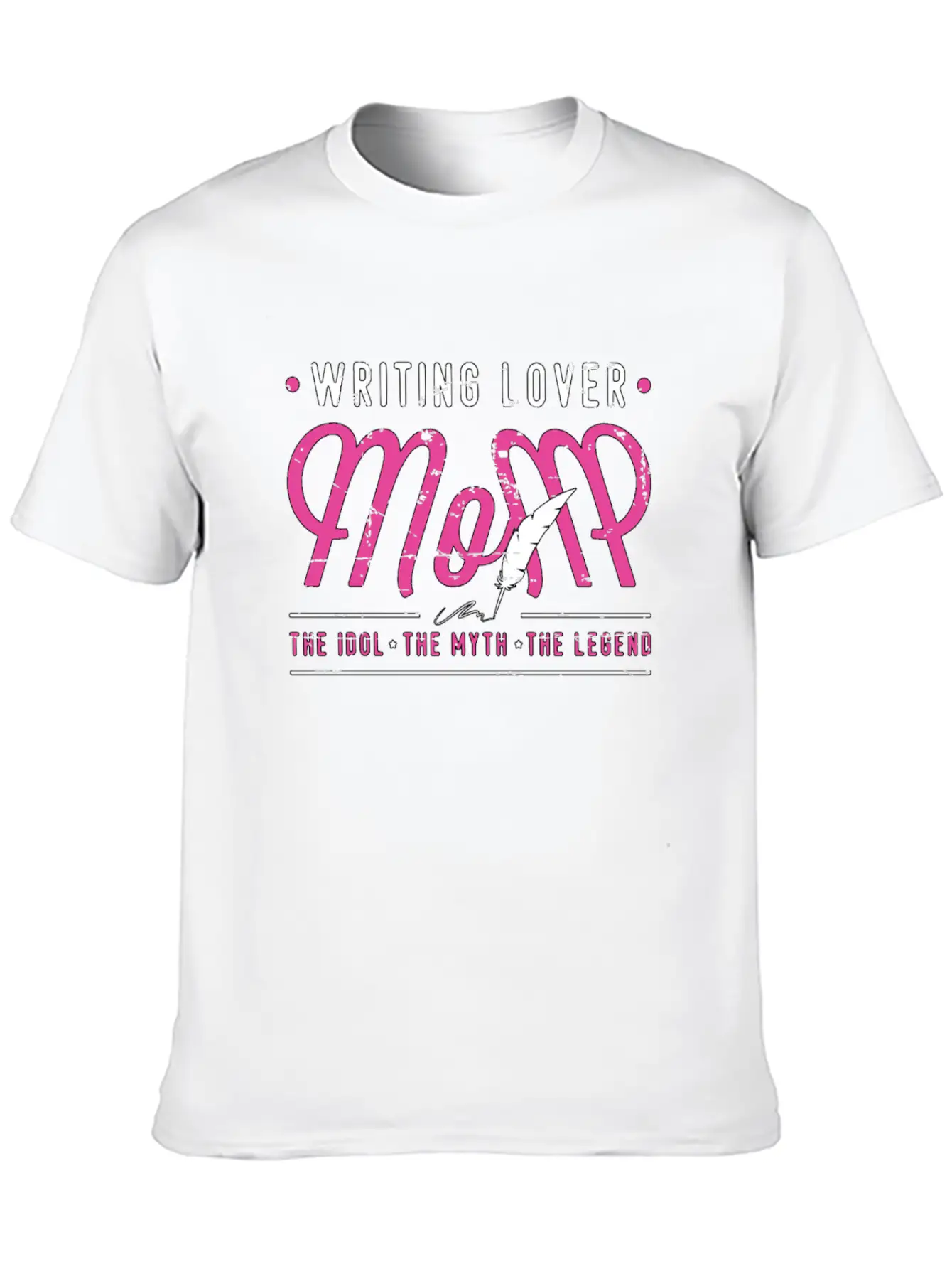 Writing Lover Mom The Idol The Myth Book Writer Stylish Everyday T-Shirt – Unisex Basic Cotton Tee