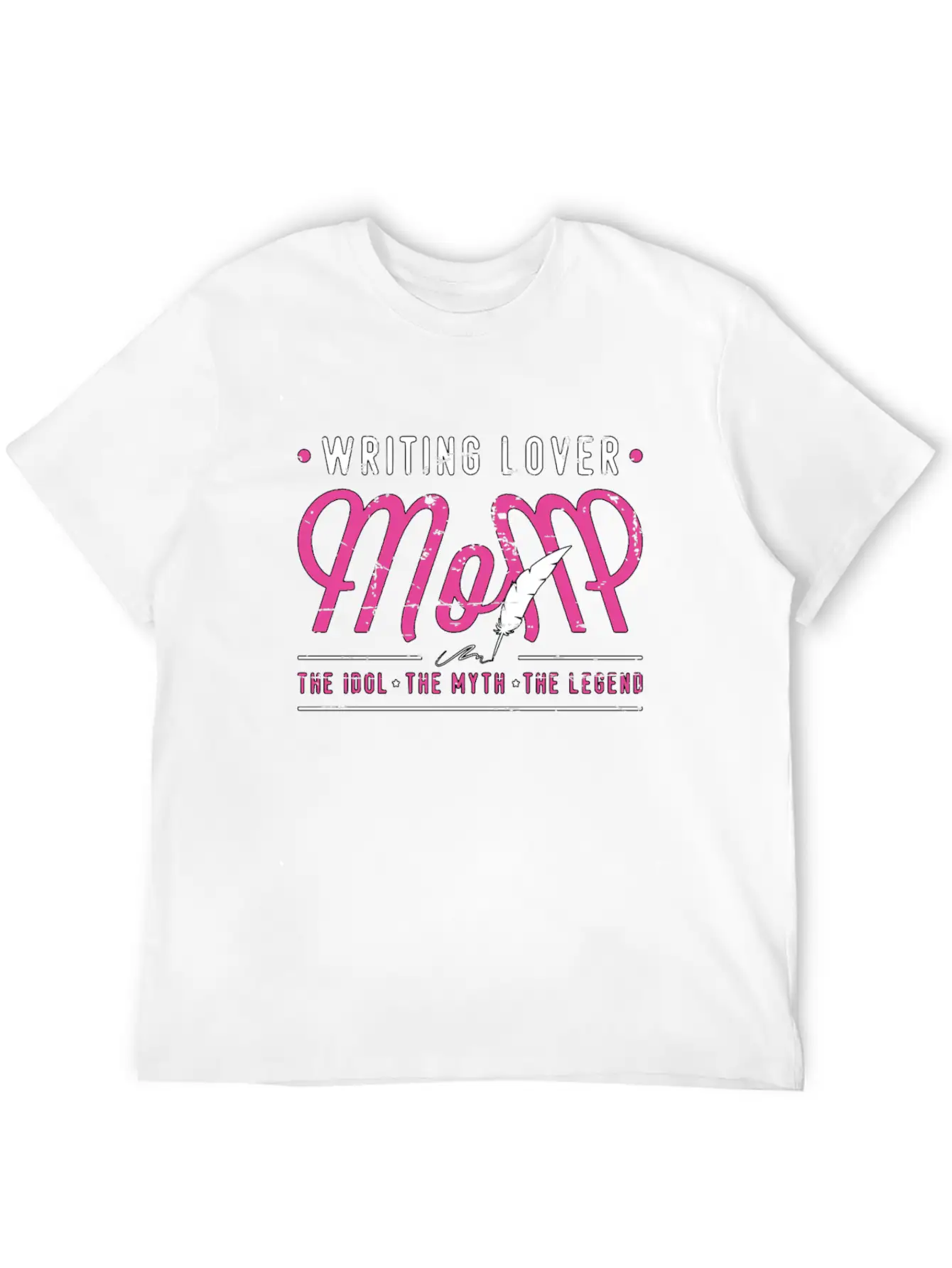 Writing Lover Mom The Idol The Myth Book Writer Stylish Everyday T-Shirt – Unisex Basic Cotton Tee