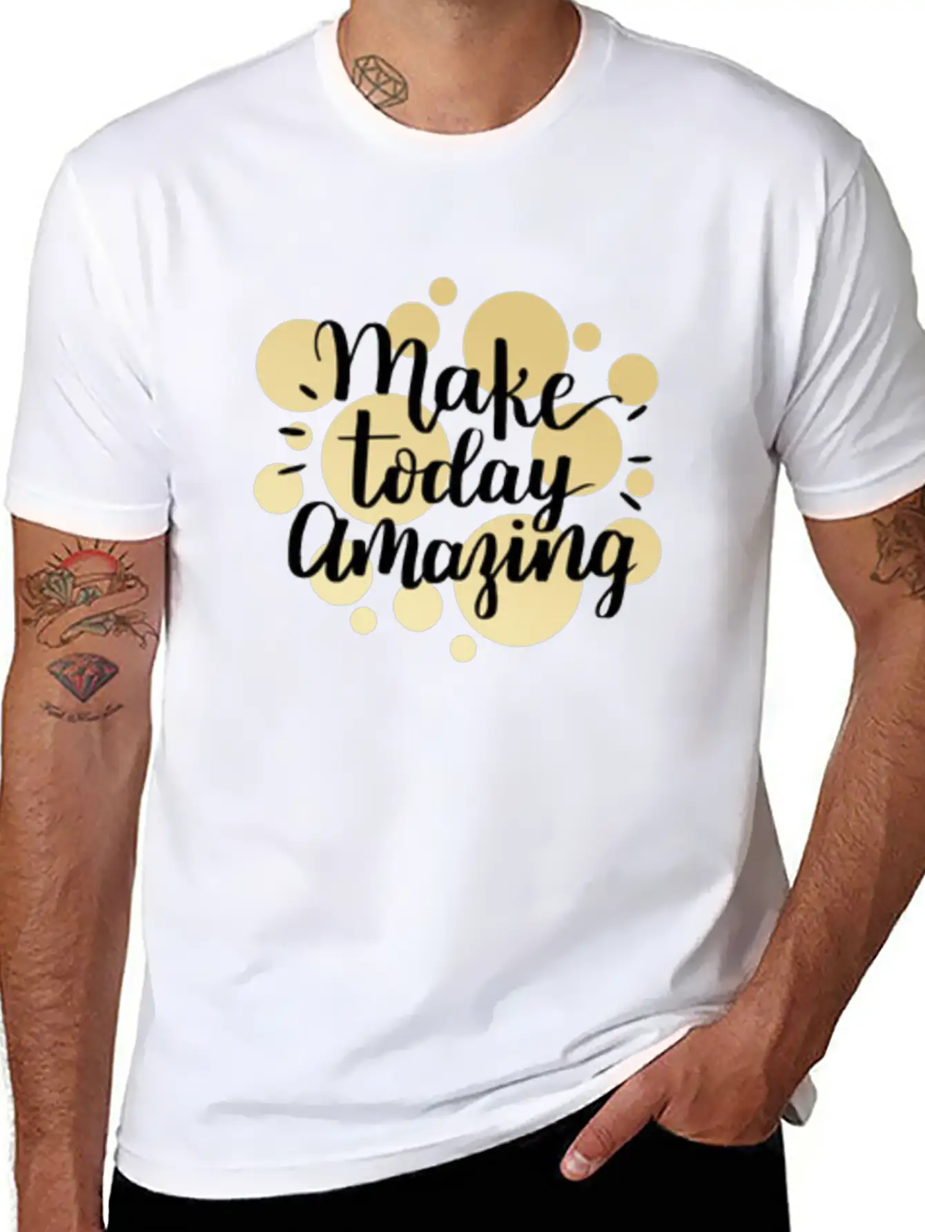 Writing Unisex Casual T-Shirt – Clean Design For Daily Comfort