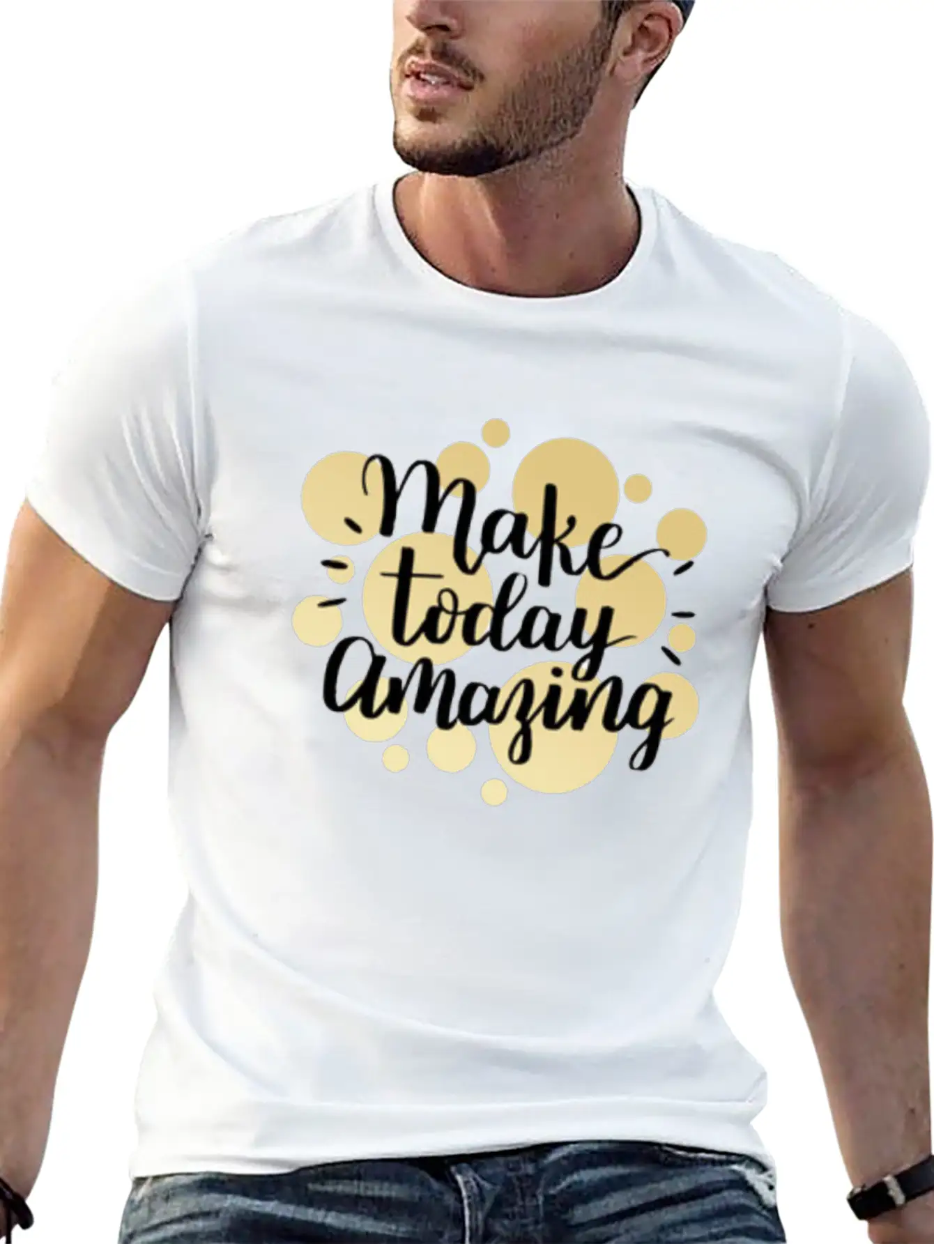 Writing Unisex Casual T-Shirt – Clean Design For Daily Comfort