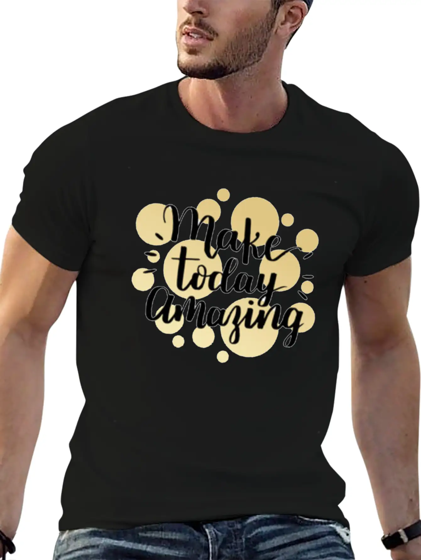 Writing Unisex Casual T-Shirt – Clean Design For Daily Comfort
