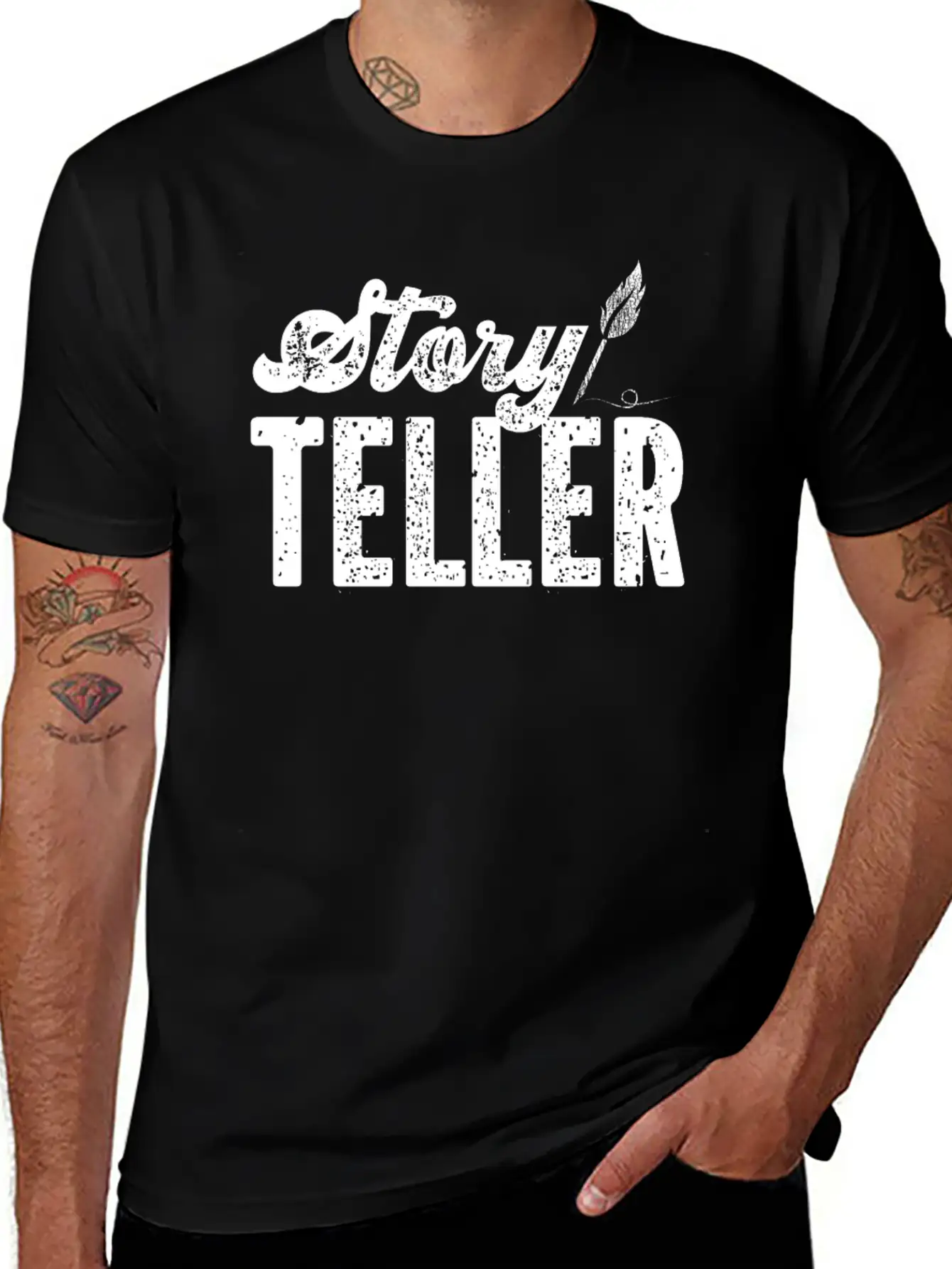 Writing Vintage Novel Writer & Classic Fit Graphic Tee For Daily Comfort – Unisex Cotton Shirt