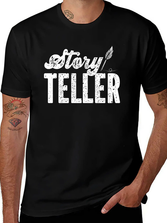Writing Vintage Novel Writer & Classic Fit Graphic Tee For Daily Comfort – Unisex Cotton Shirt