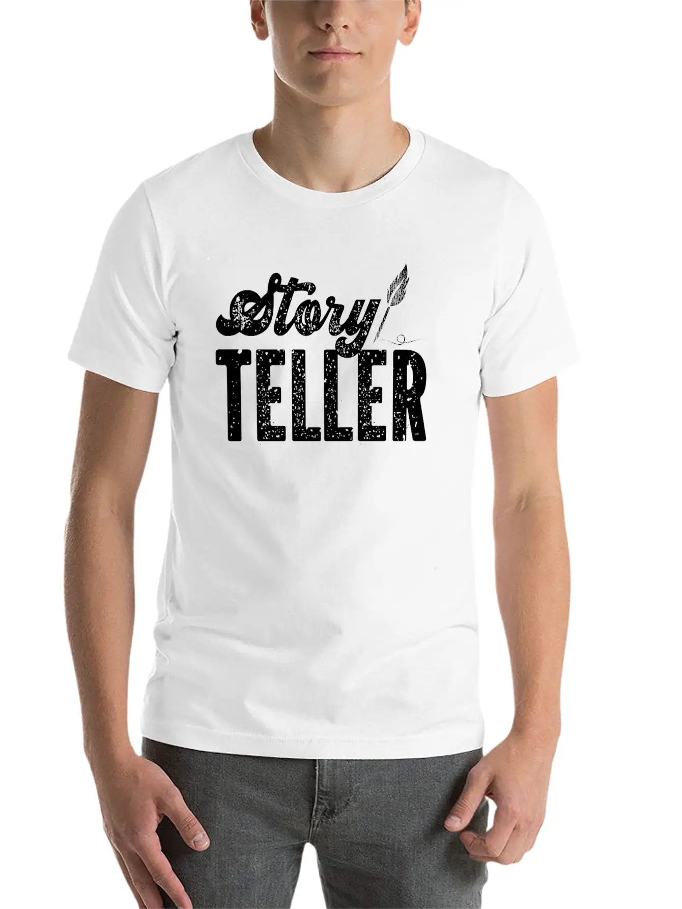 Writing Vintage Novel Writer & Classic Fit Graphic Tee For Daily Comfort – Unisex Cotton Shirt
