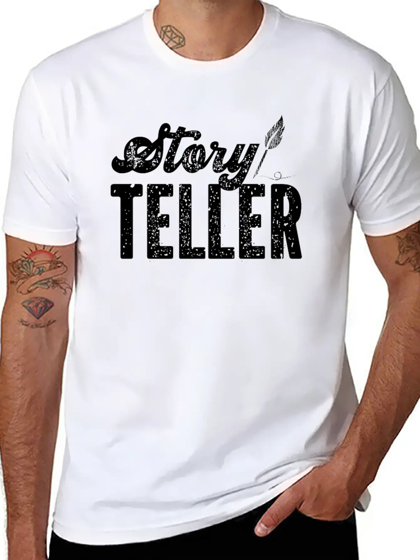 Writing Vintage Novel Writer & Classic Fit Graphic Tee For Daily Comfort – Unisex Cotton Shirt