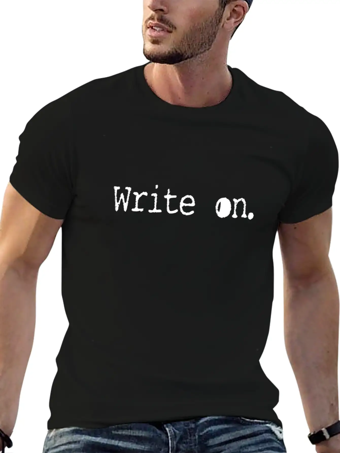 Writing/Writer : Write On. Unisex Casual T-Shirt – Clean Design For Daily Comfort