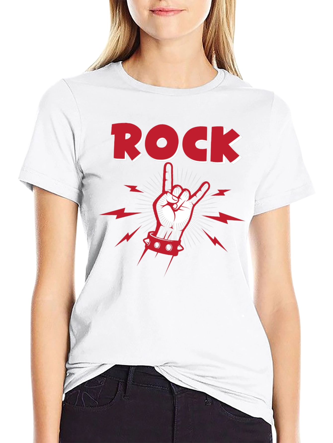 Rock On T-Shirt - Classic Black Tee