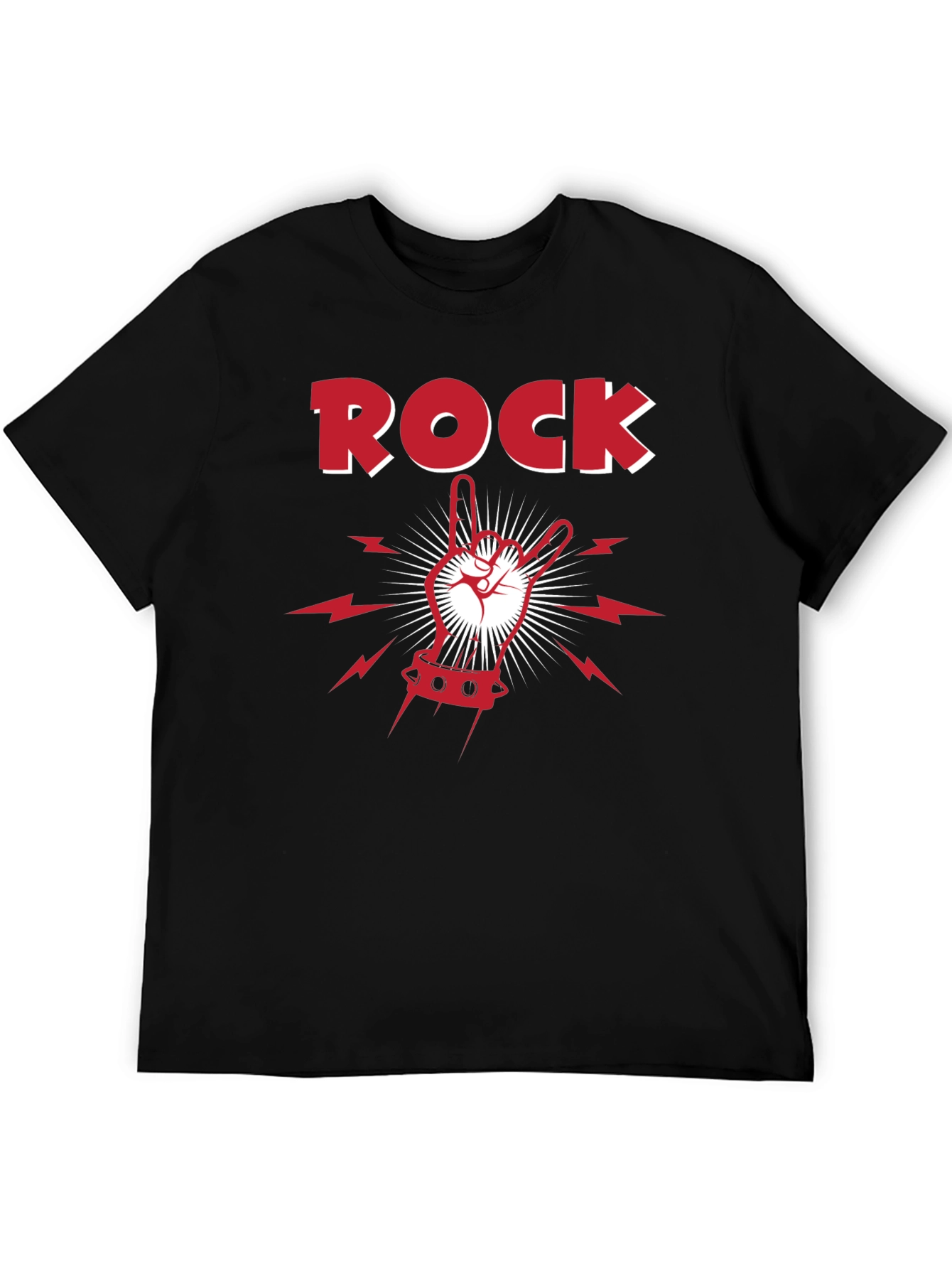 Rock On T-Shirt - Classic Black Tee