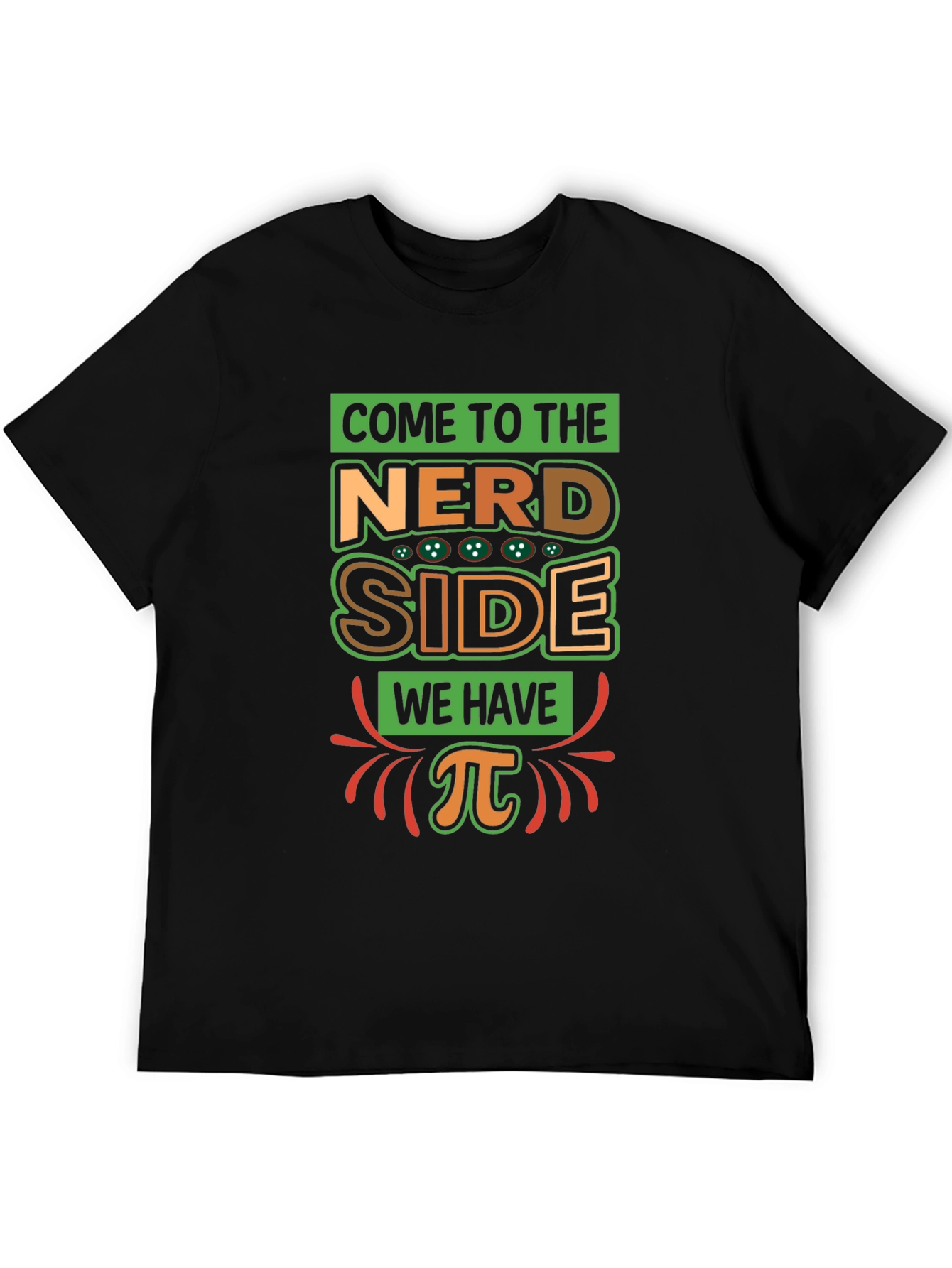Nerd Side Pi T-Shirt - Geeky Humor Apparel