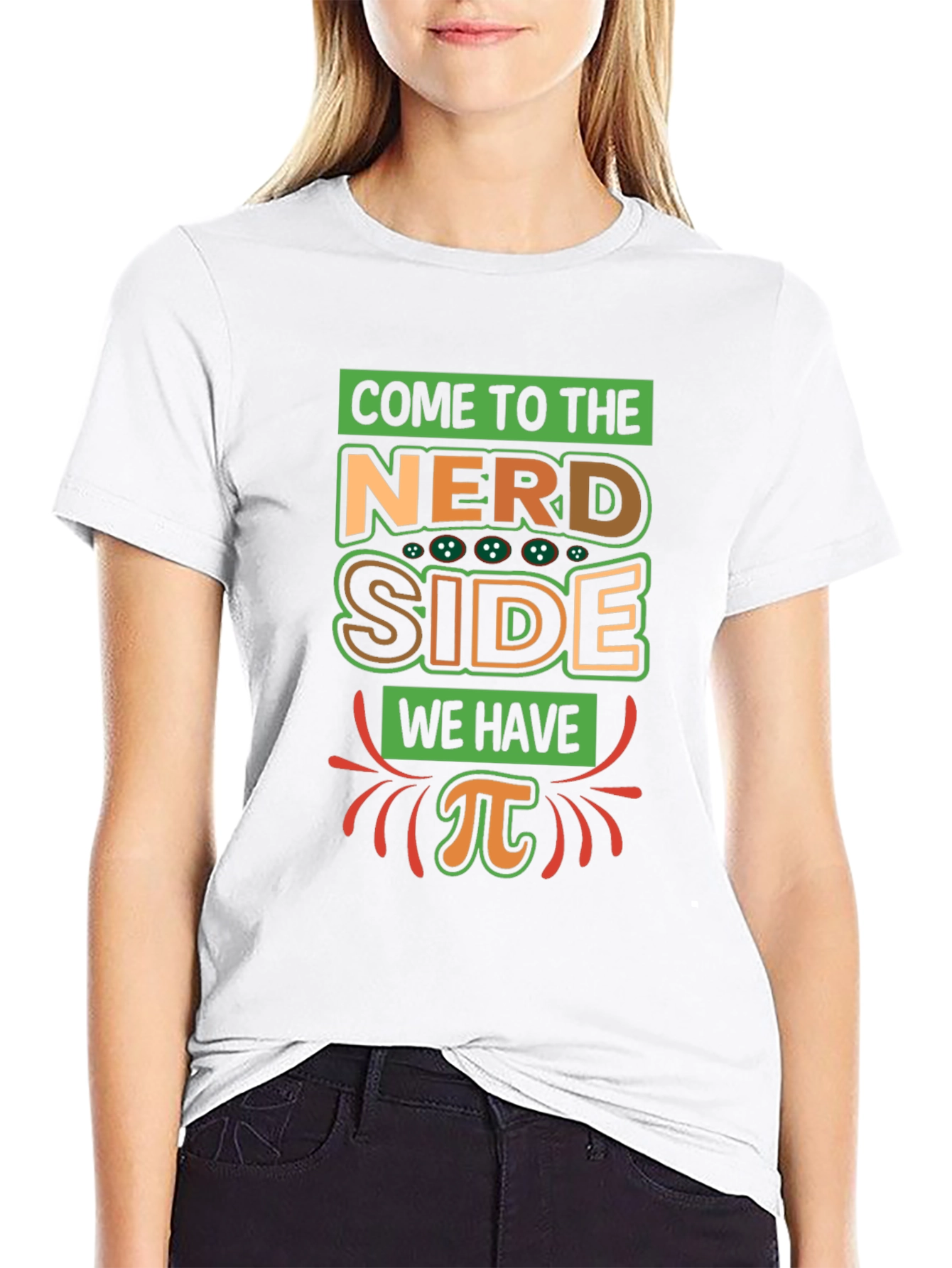Nerd Side Pi T-Shirt - Geeky Humor Apparel