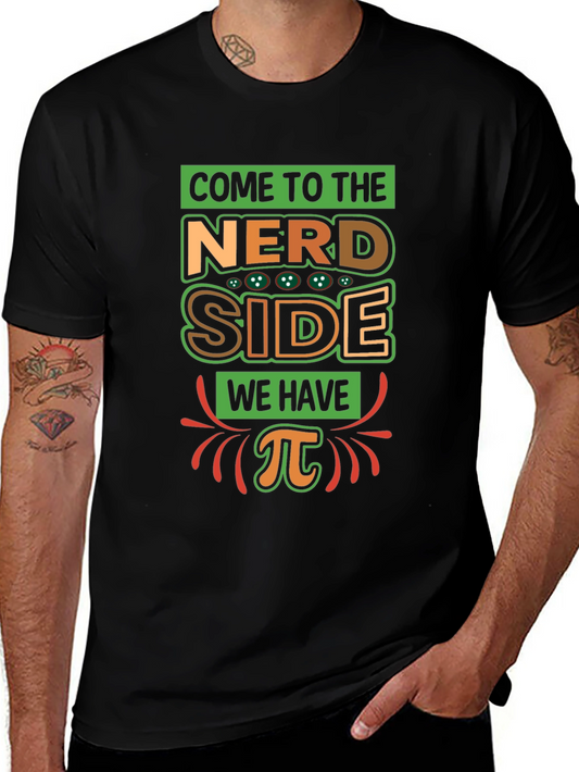 Nerd Side Pi T-Shirt - Geeky Humor Apparel