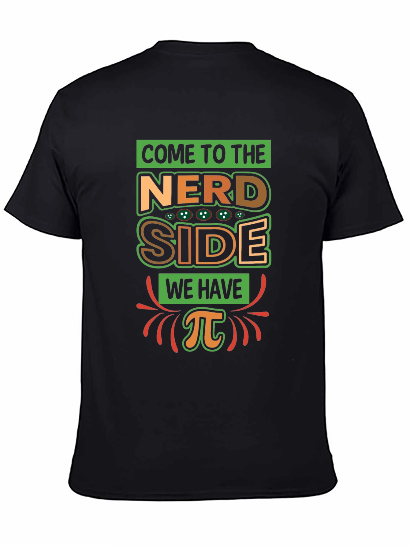 Nerd Side Pi T-Shirt - Geeky Humor Apparel