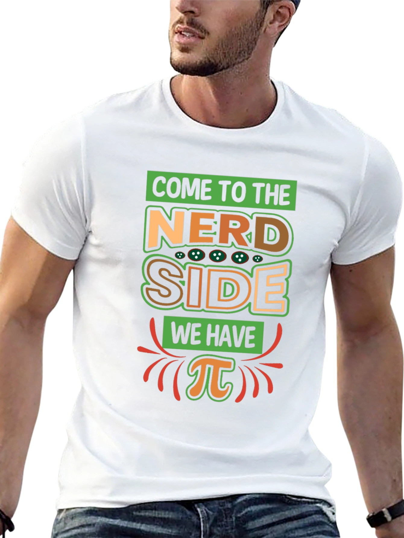 Nerd Side Pi T-Shirt - Geeky Humor Apparel
