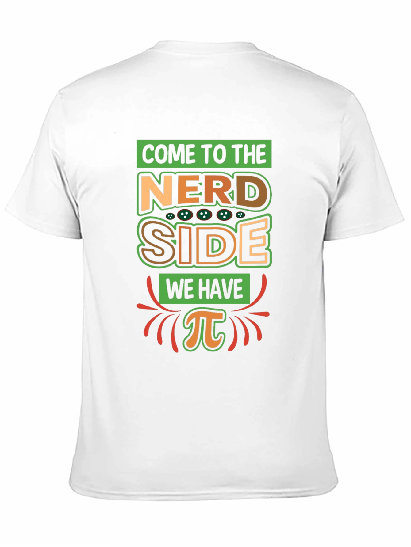 Nerd Side Pi T-Shirt - Geeky Humor Apparel