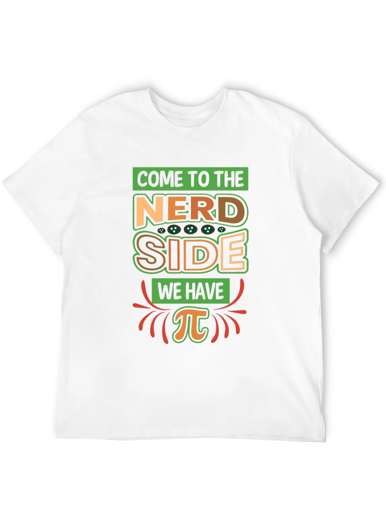 Nerd Side Pi T-Shirt - Geeky Humor Apparel