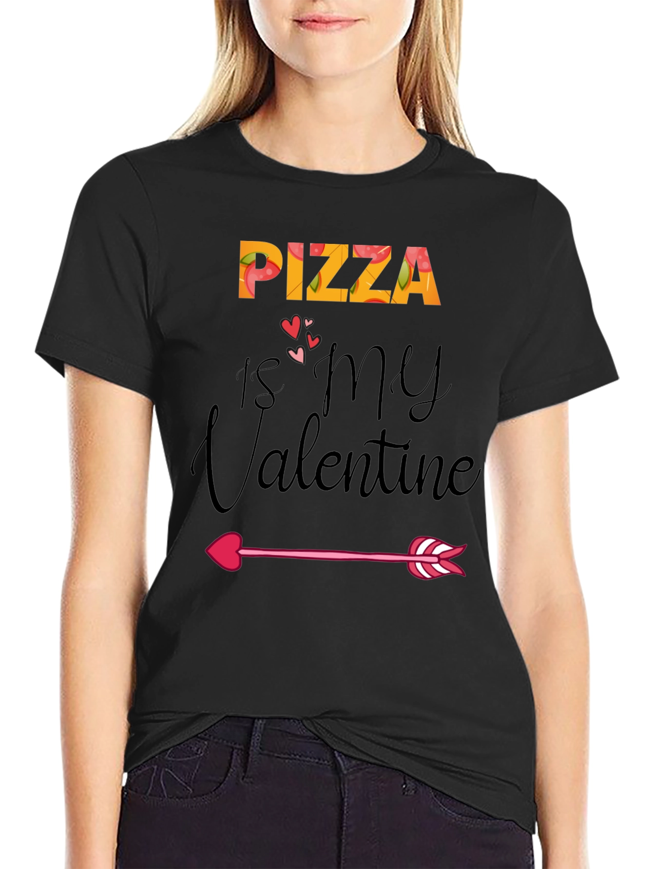 Pizza is My Valentine Graphic T-Shirt