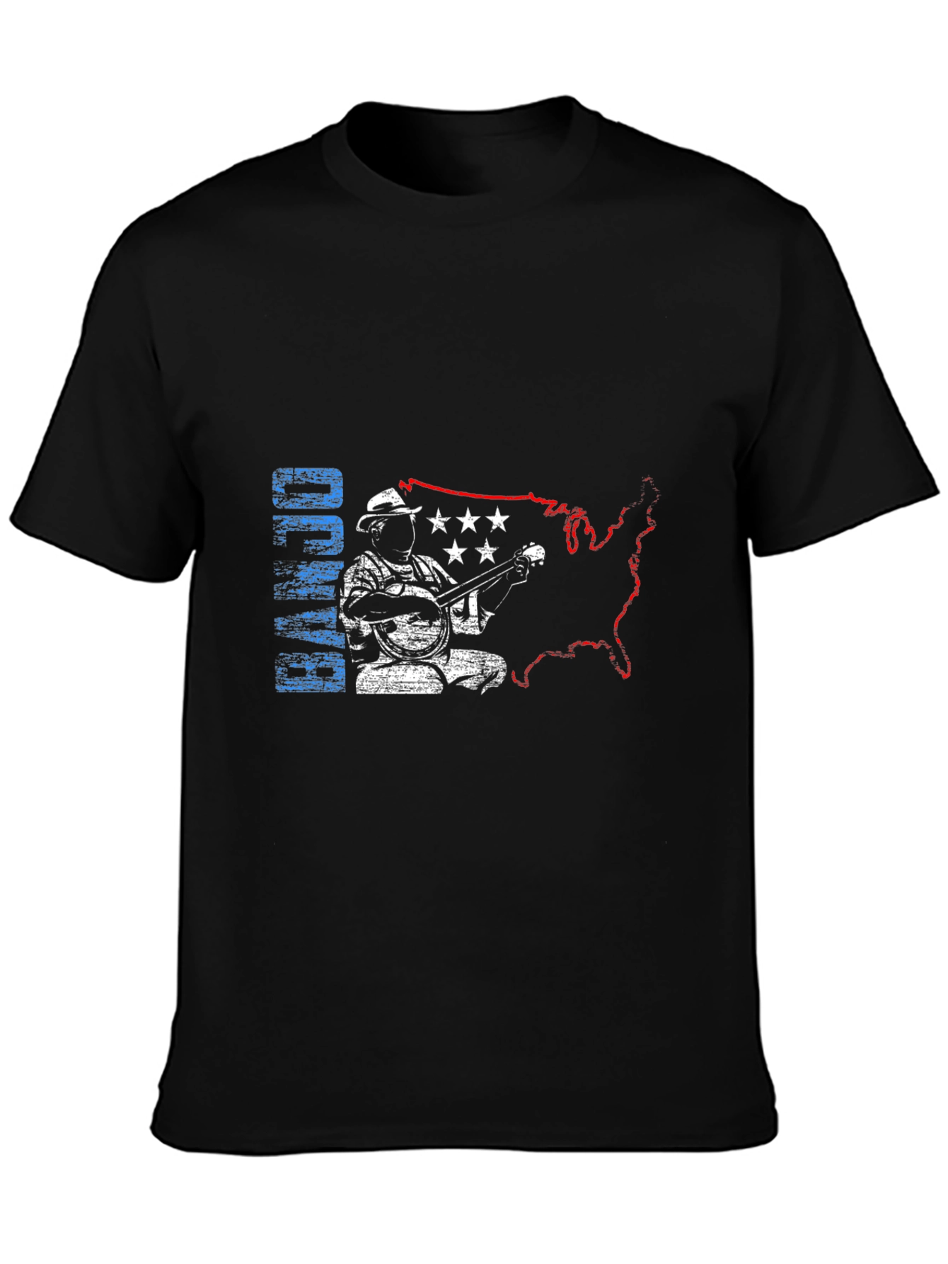 Patriotic Banjo Player T-Shirt