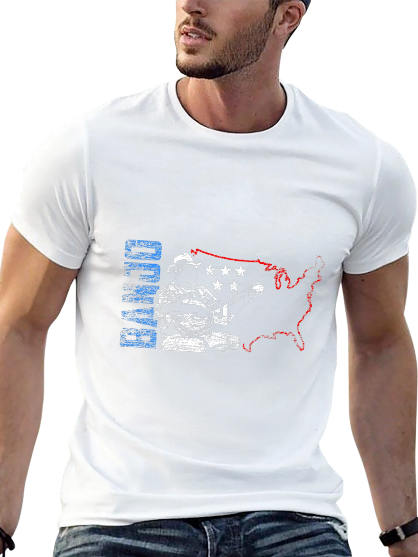 Patriotic Banjo Player T-Shirt